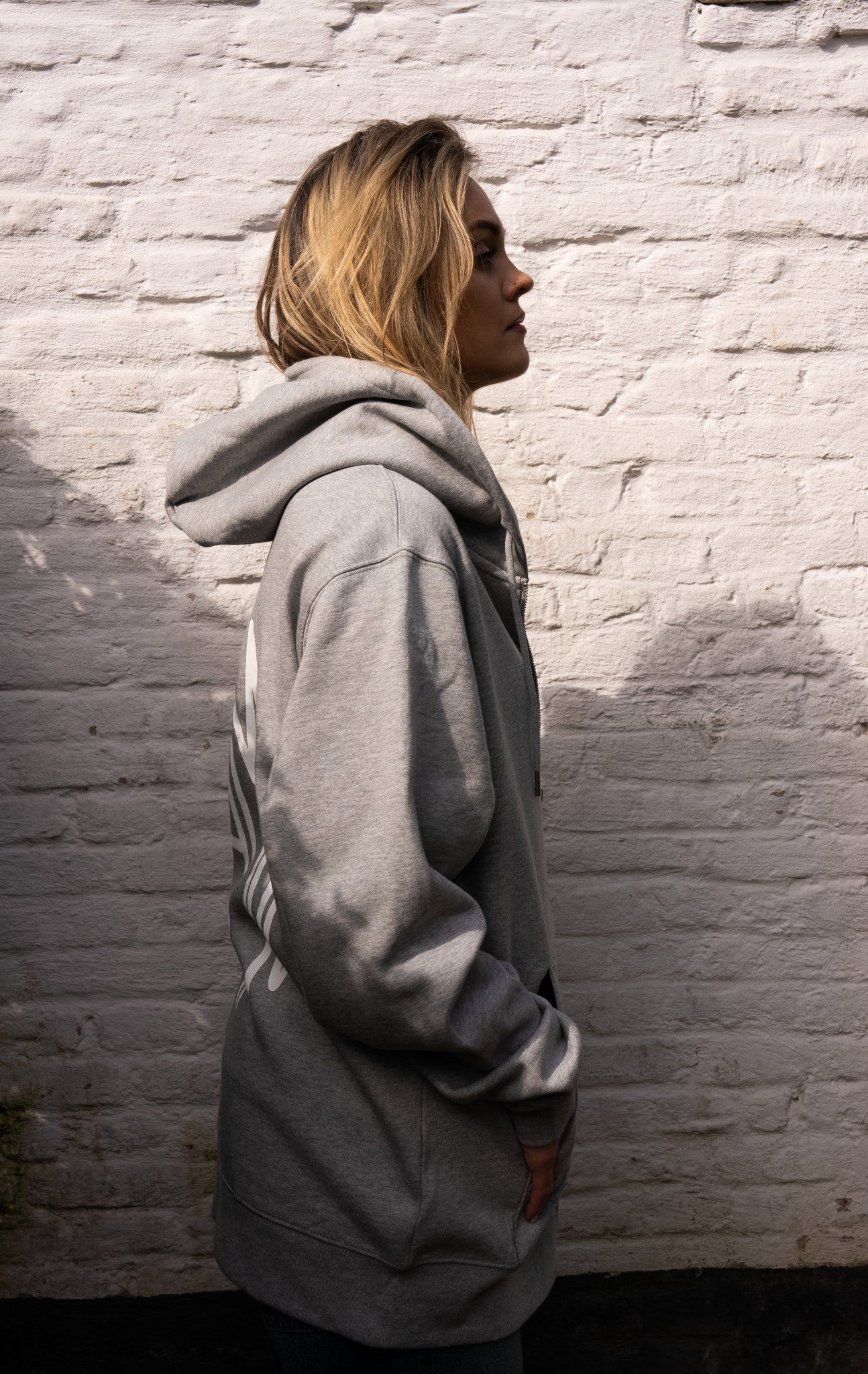 Miamor Supreme hoodie met rits - gemêleerd grijs