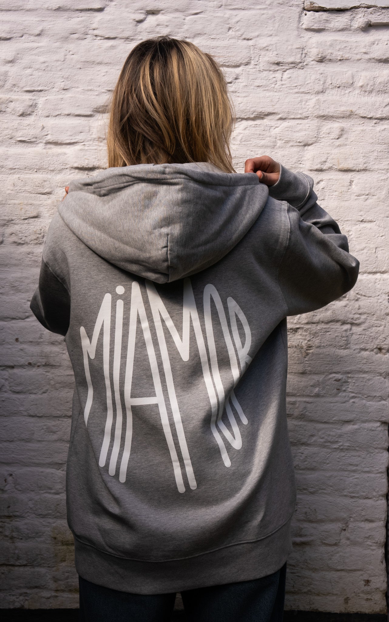 Miamor Supreme hoodie met rits - gemêleerd grijs