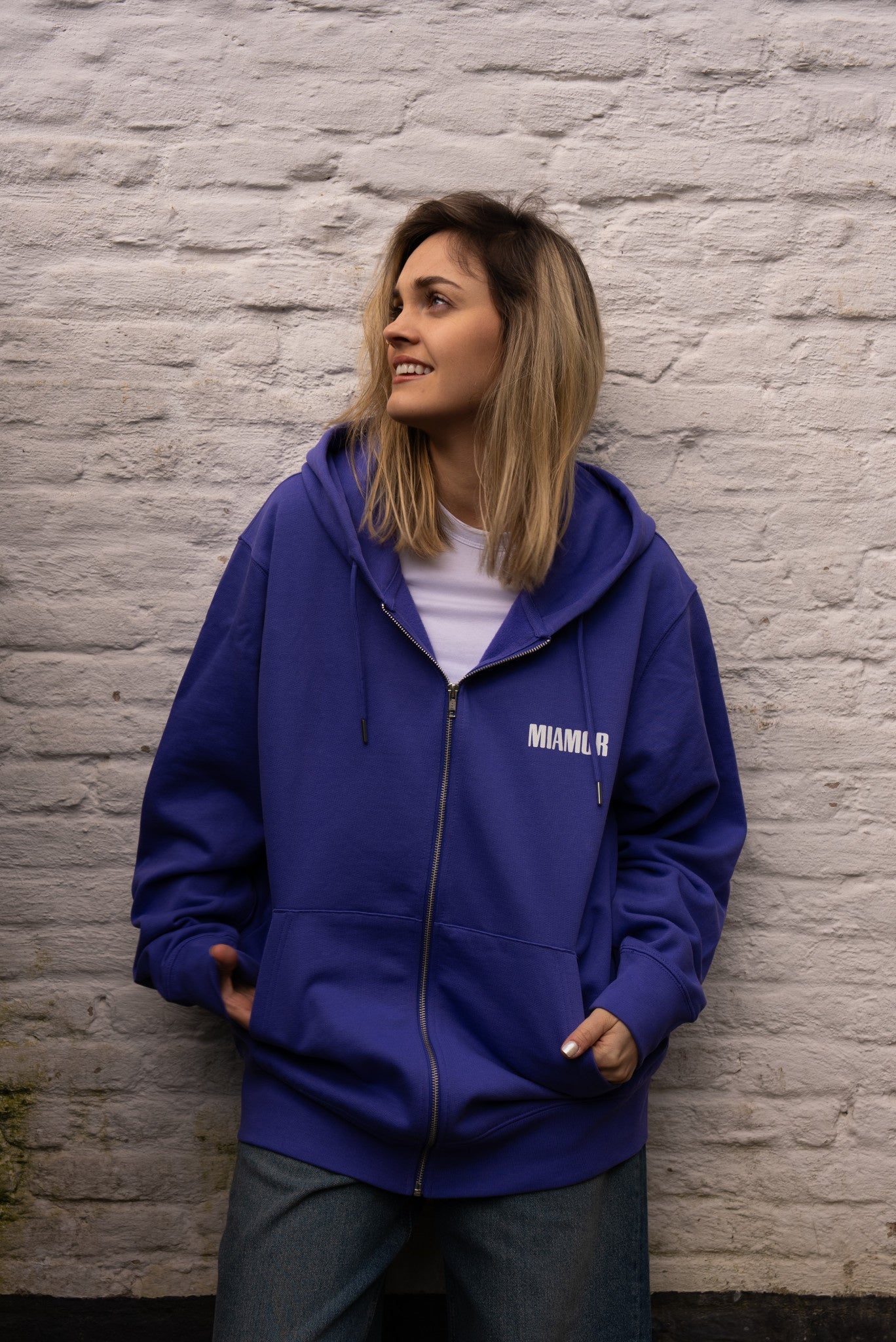 Miamor Supreme hoodie met rits - paars