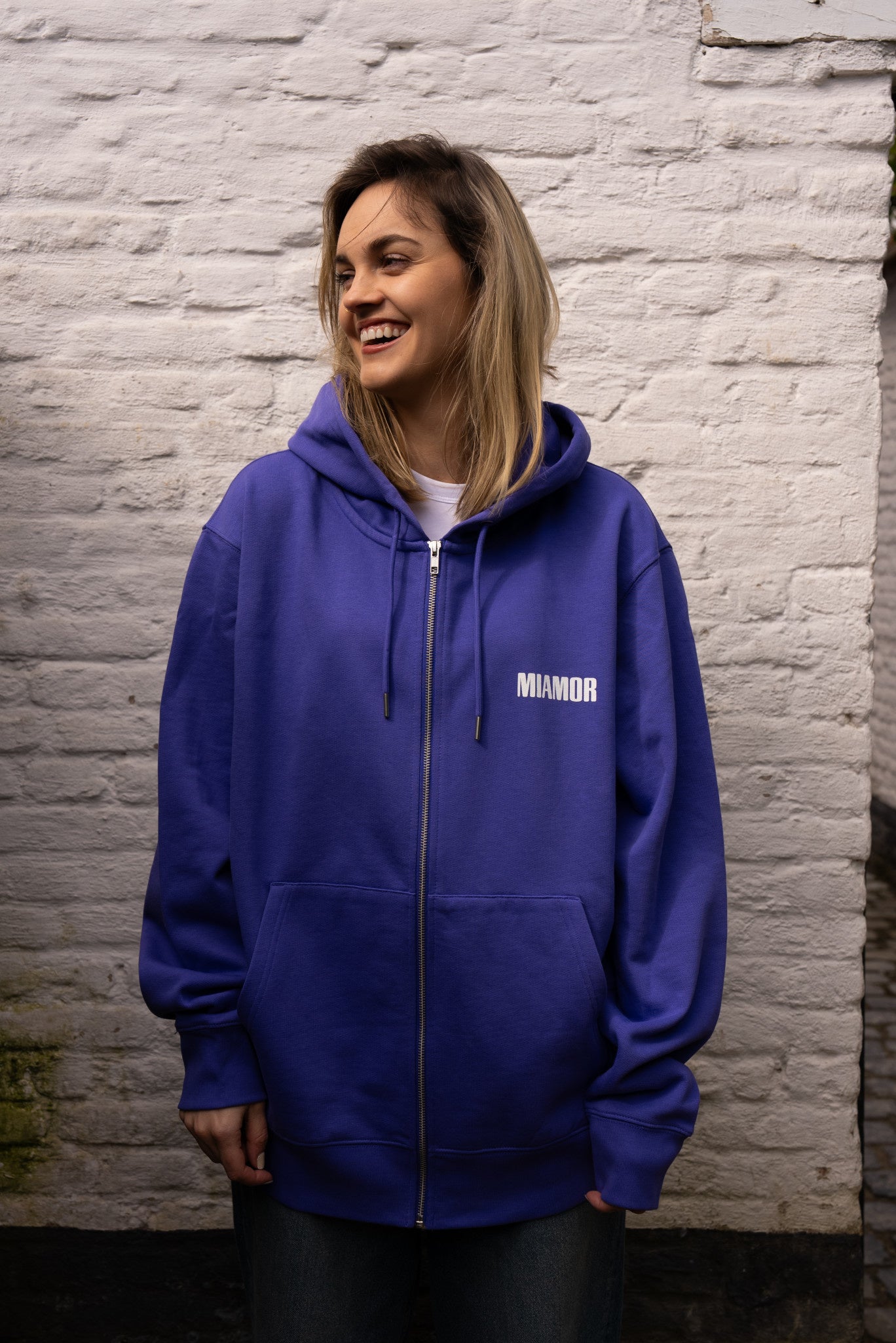 Miamor Supreme hoodie met rits - paars