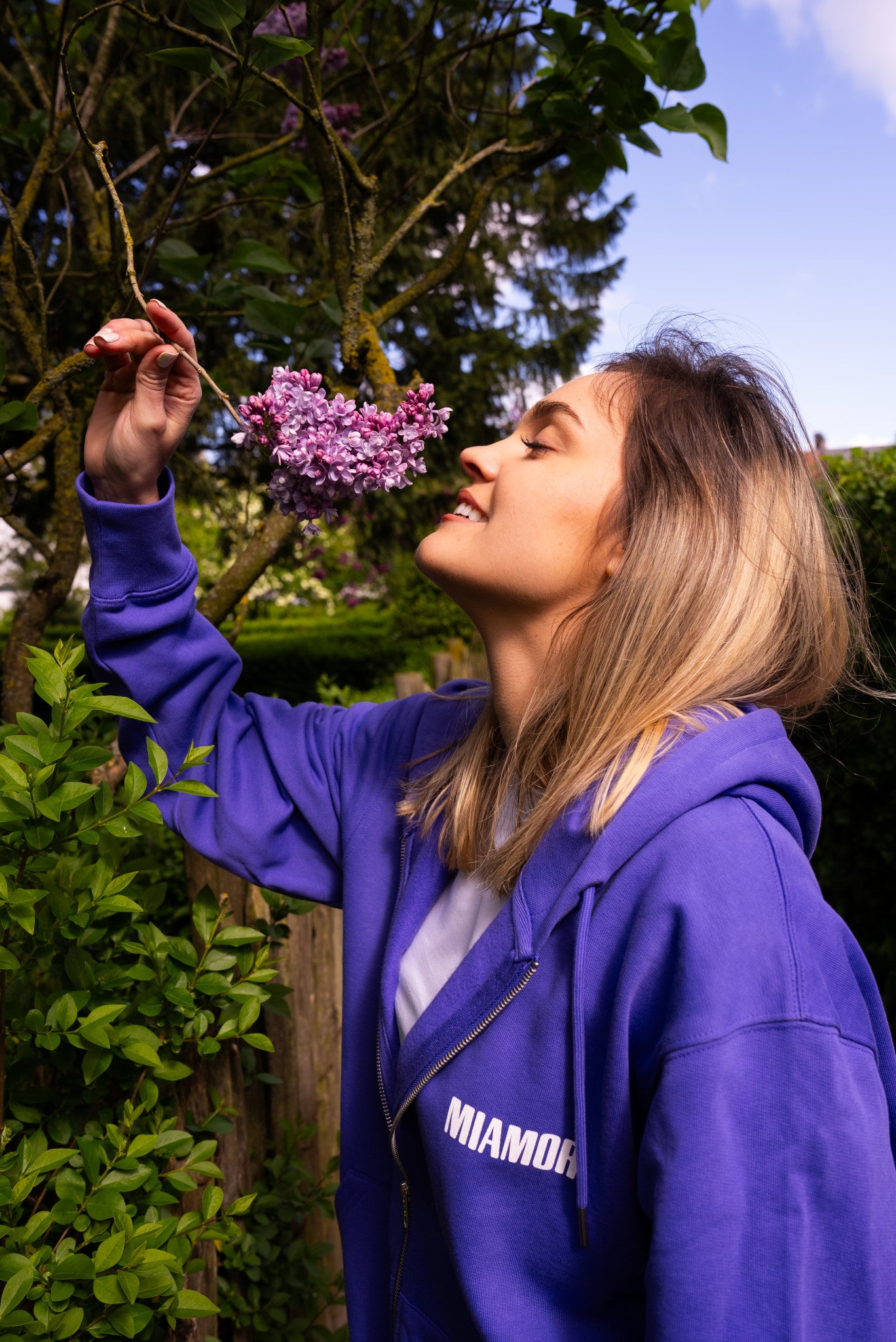 Miamor Supreme hoodie met rits - paars