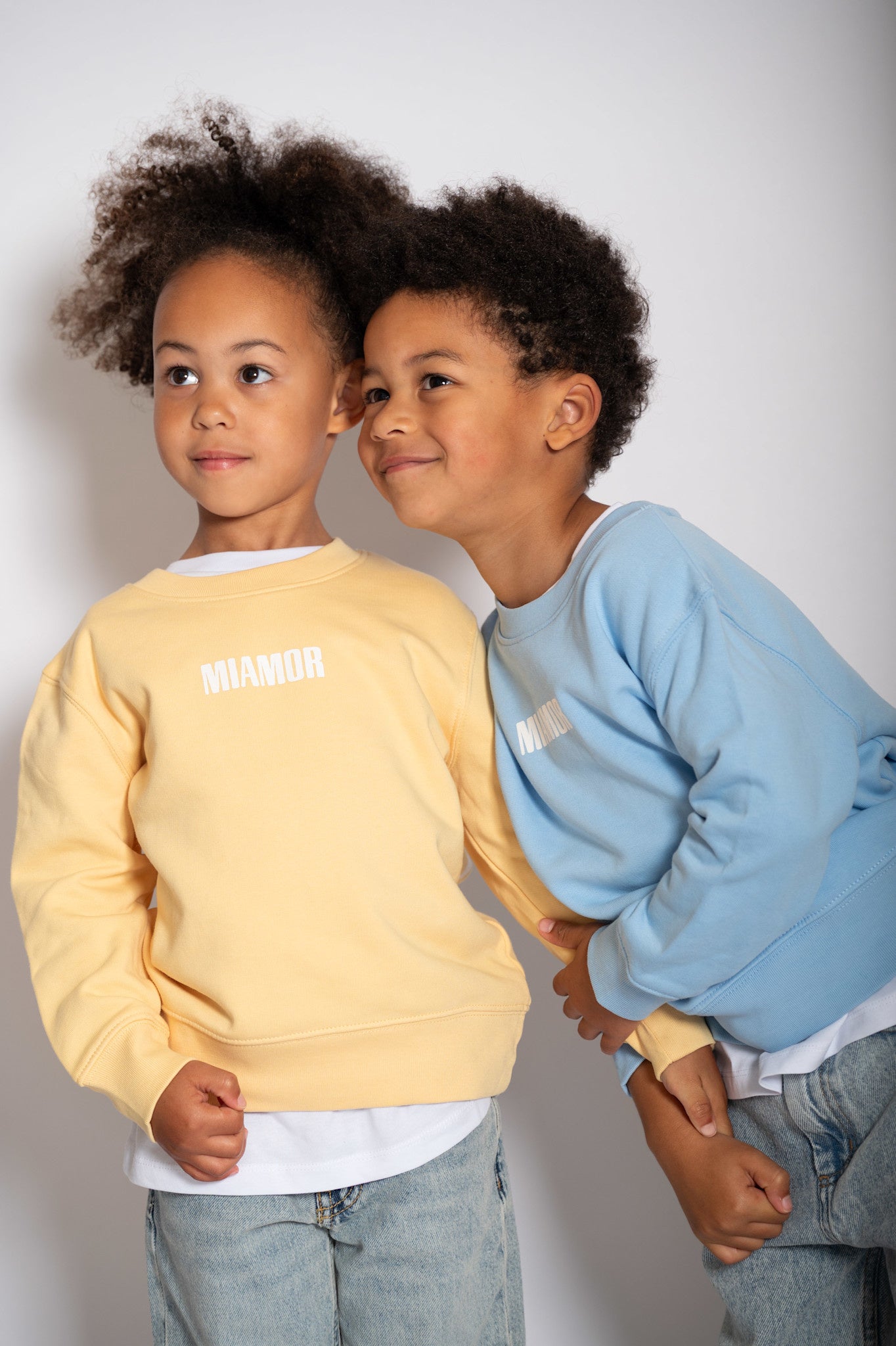 NOUVEAU - Mini Miamor Supreme, pull ras du cou - bleu ciel