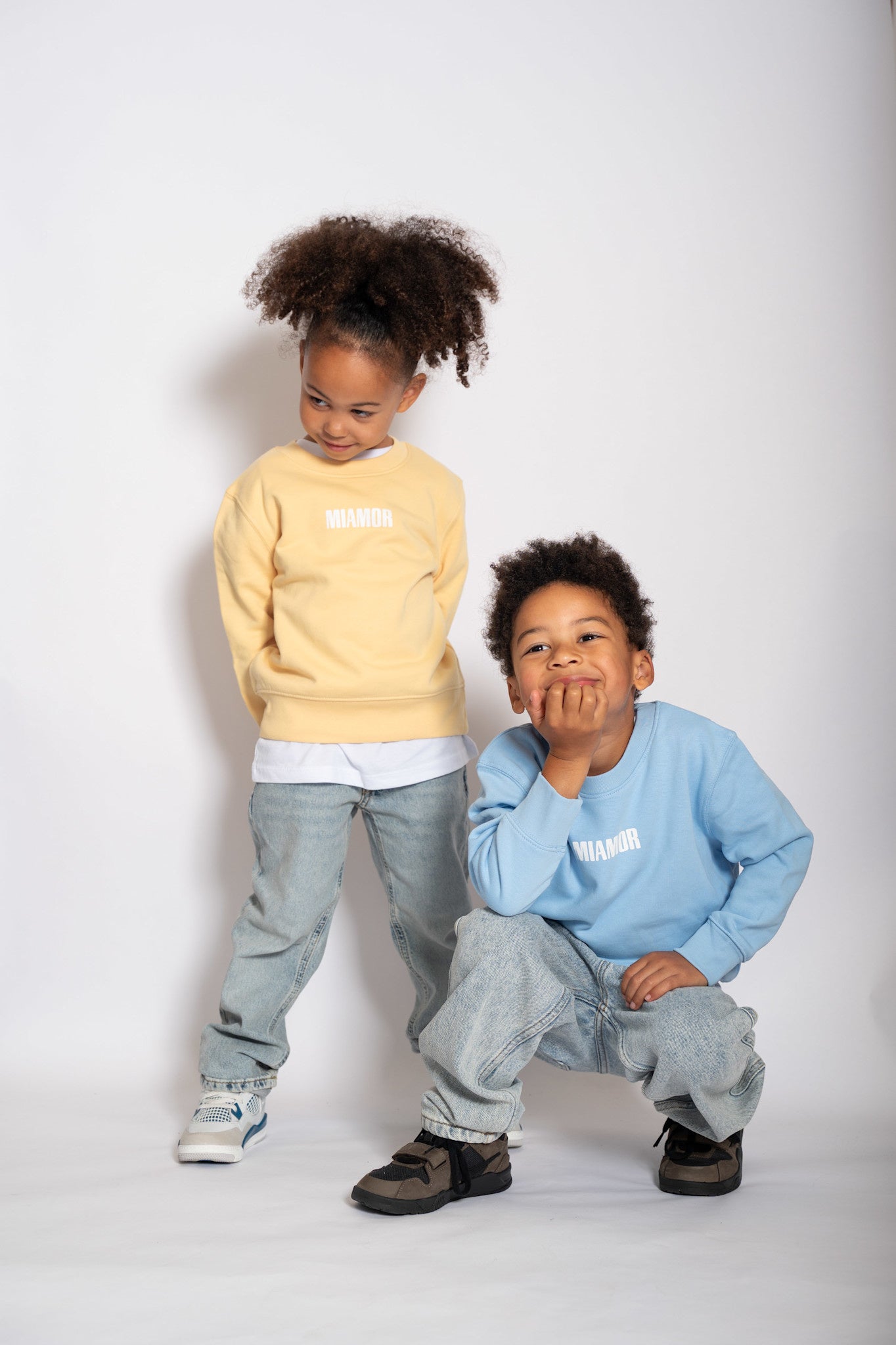 NOUVEAU - Mini Miamor Supreme, pull ras du cou - bleu ciel