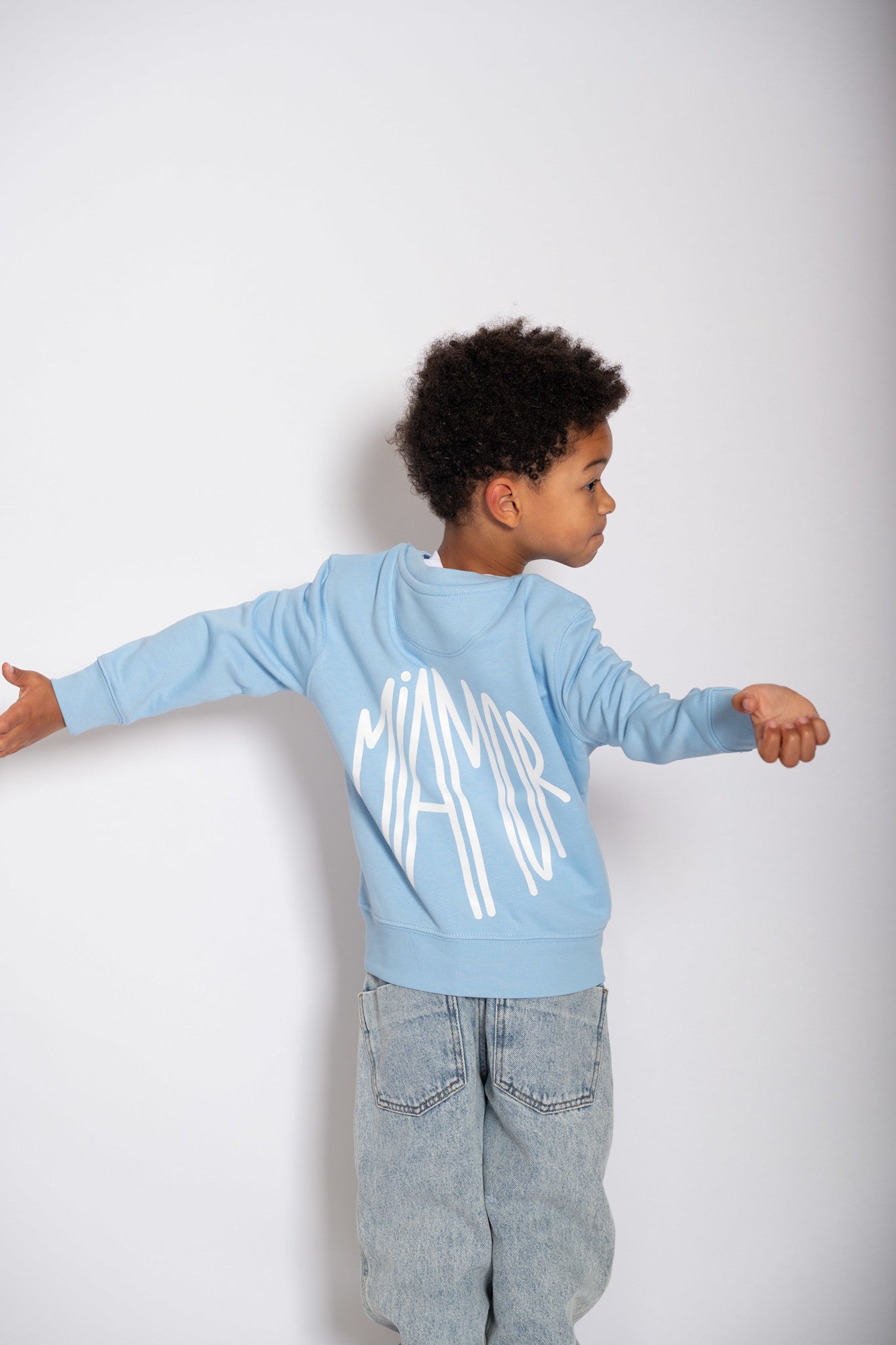 NOUVEAU - Mini Miamor Supreme, pull ras du cou - bleu ciel