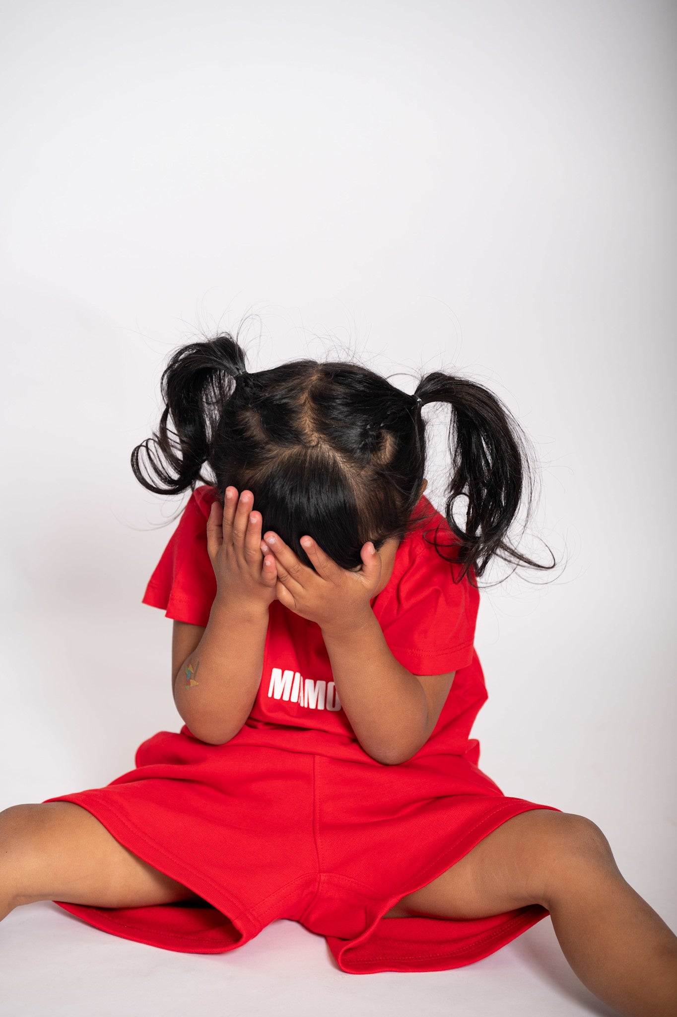 Mini Miamor tee red - white logo