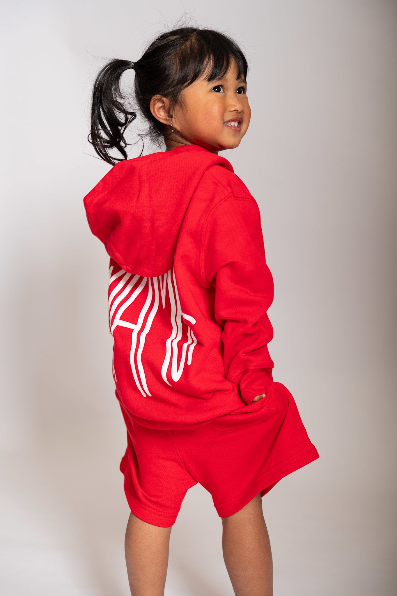 NOUVEAU - Mini sweat à capuche Supreme rouge et blanc avec logo