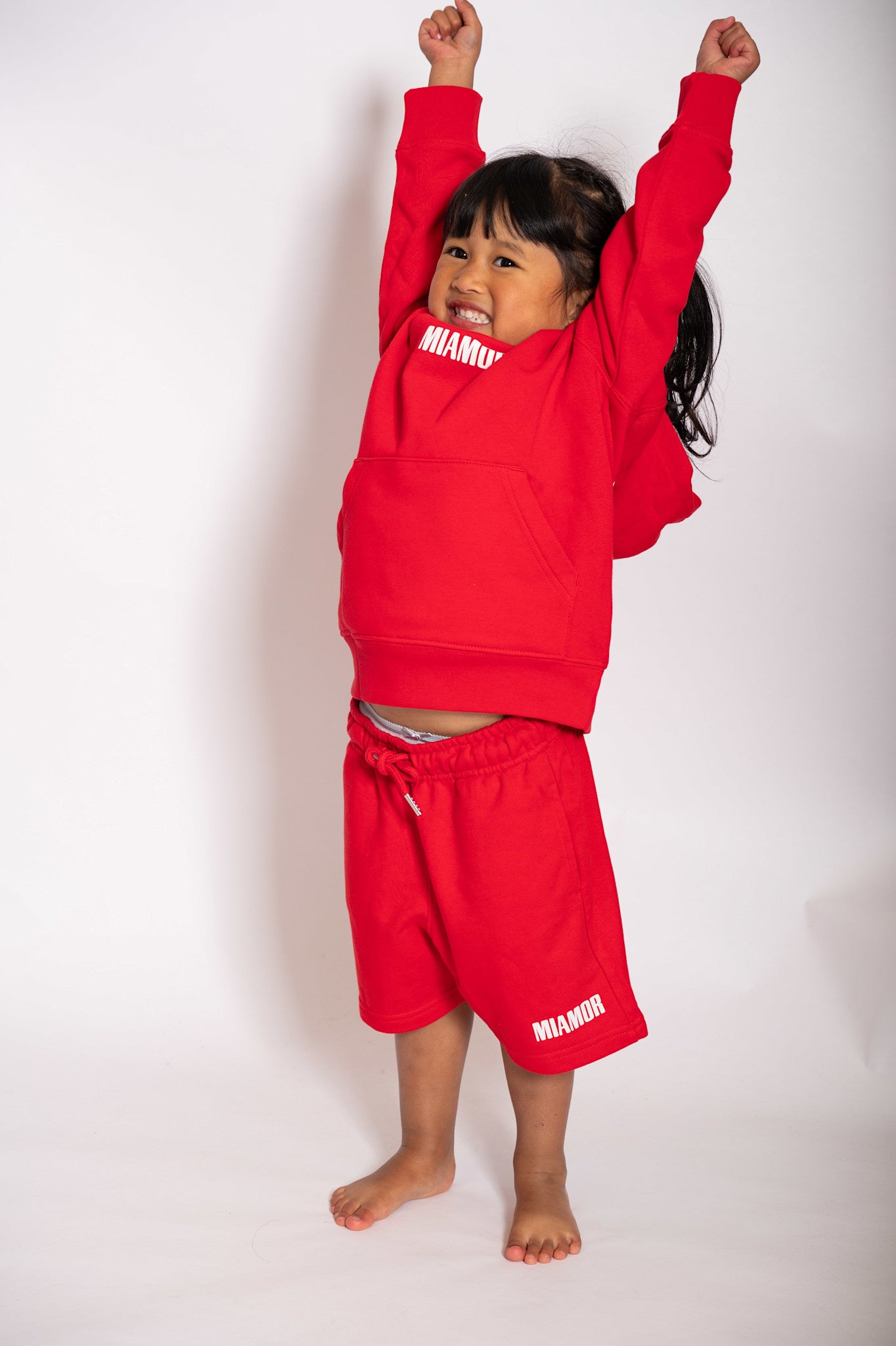 NOUVEAU - Mini sweat à capuche Supreme rouge et blanc avec logo