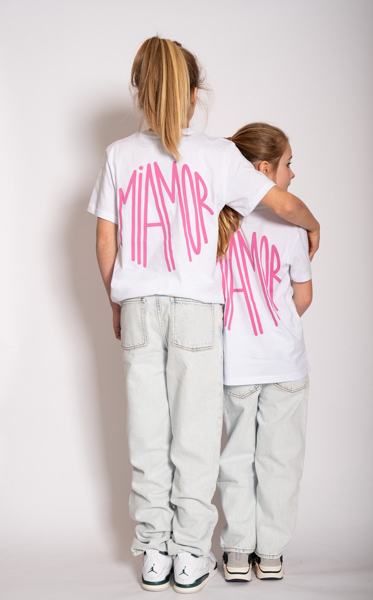 Mini Miamor tee white - pink