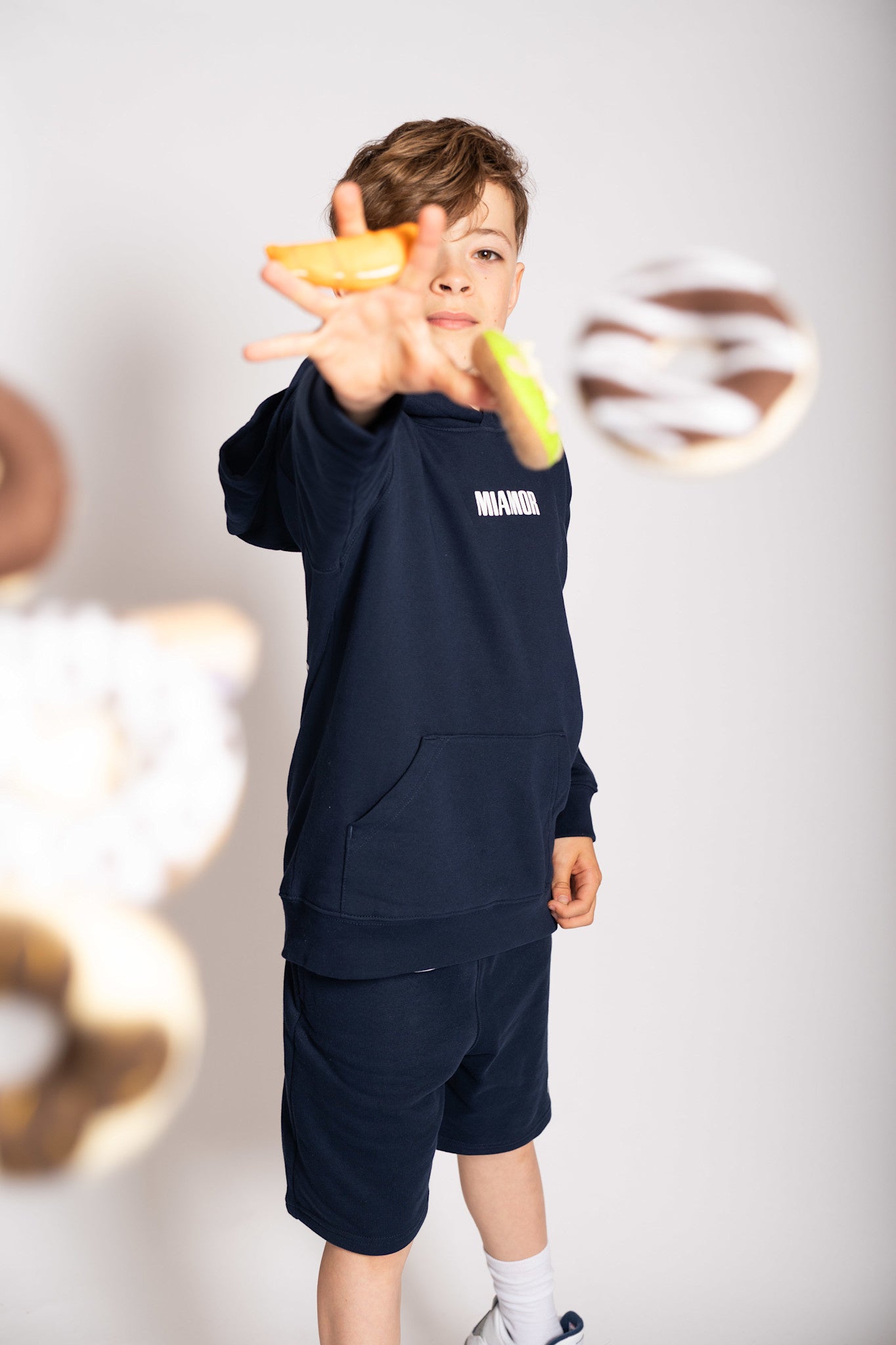 NEW - Mini Miamor supreme hoodie navy - white logo