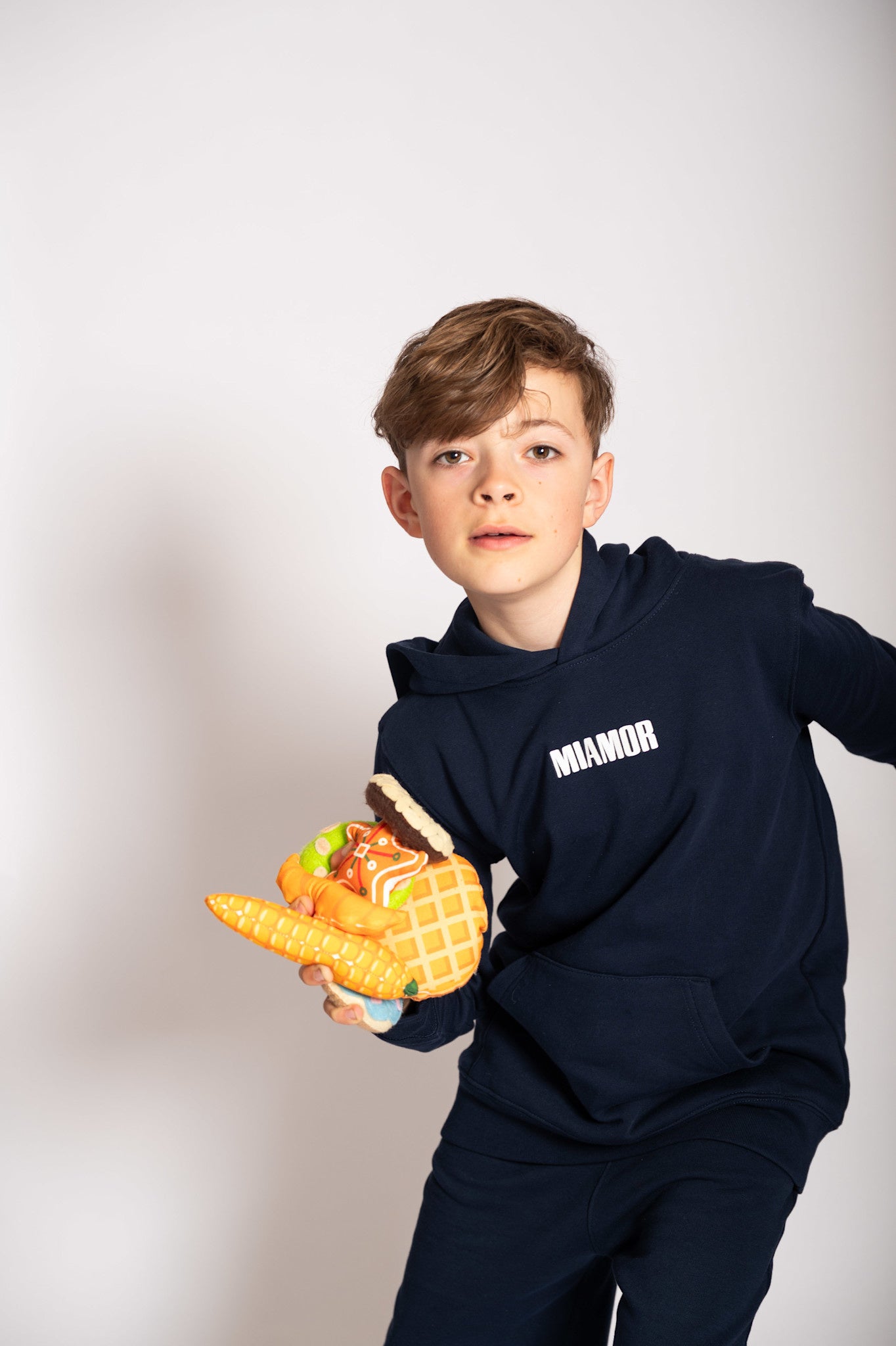 NEW - Mini Miamor supreme hoodie navy - white logo