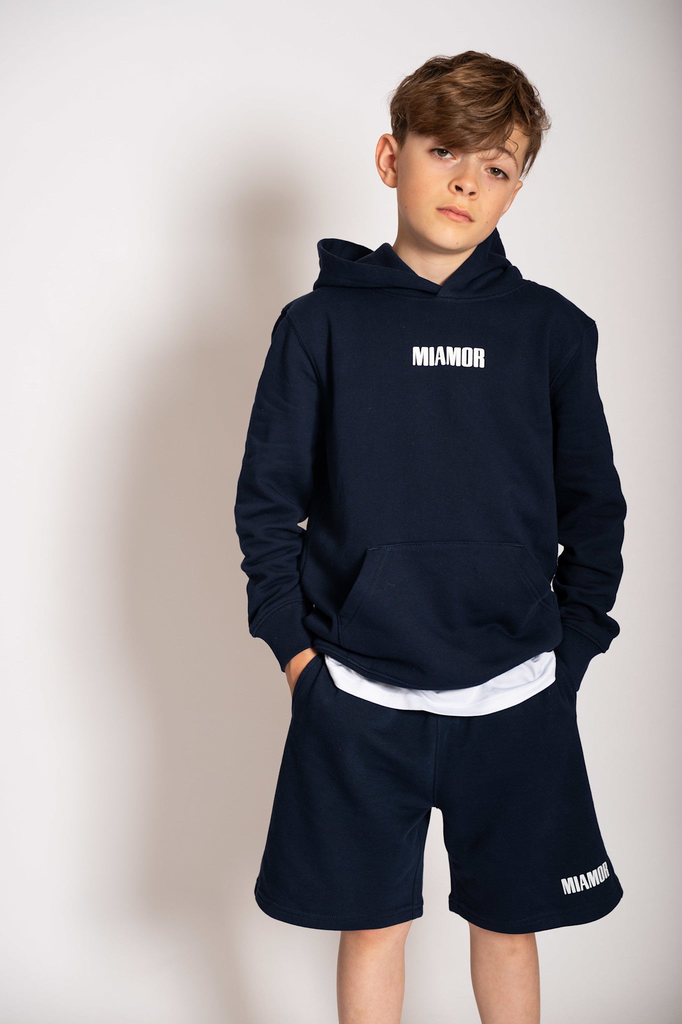 NEW - Mini Miamor supreme hoodie navy - white logo