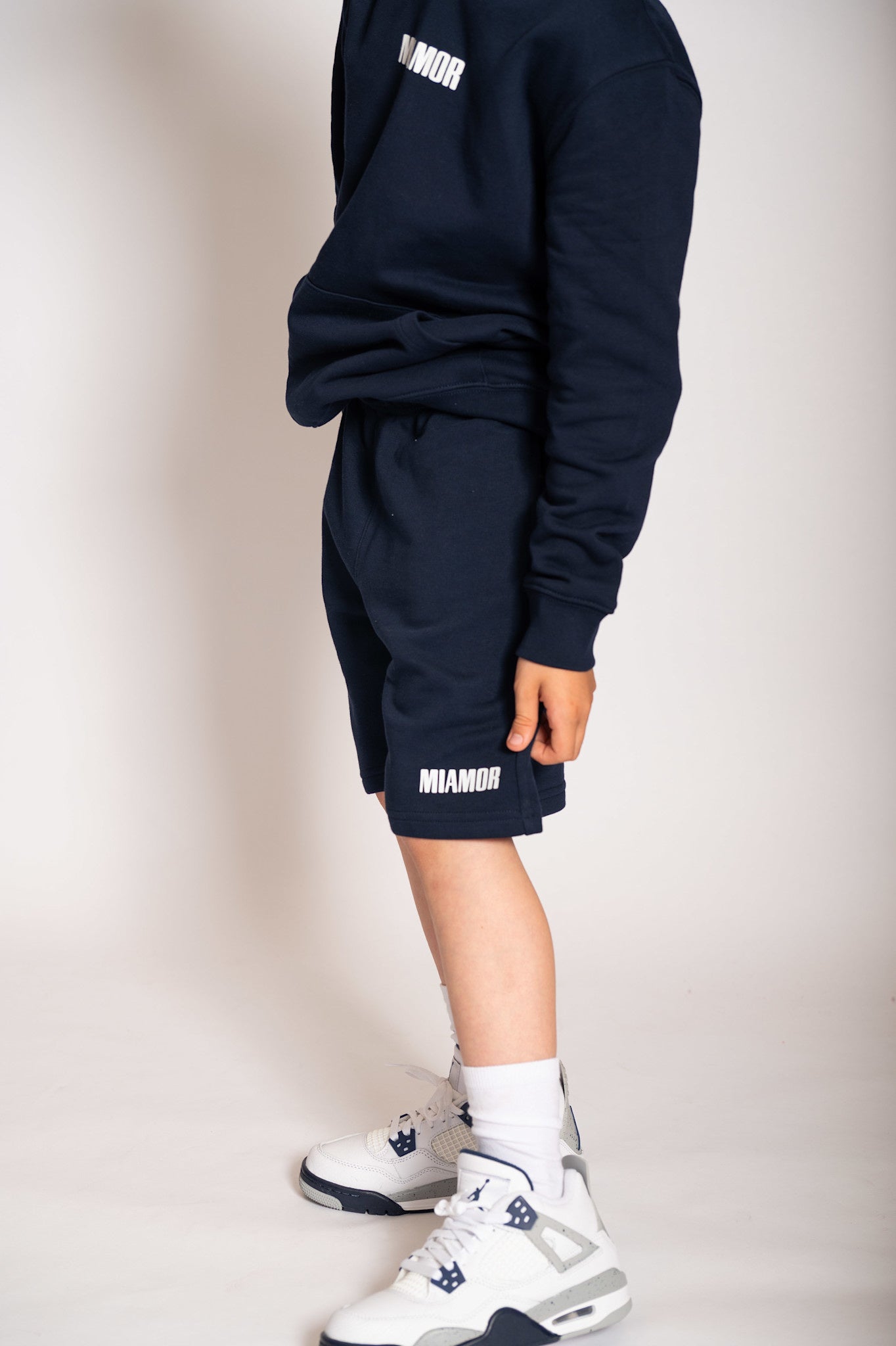Mini Miamor supreme shorts navy - white logo