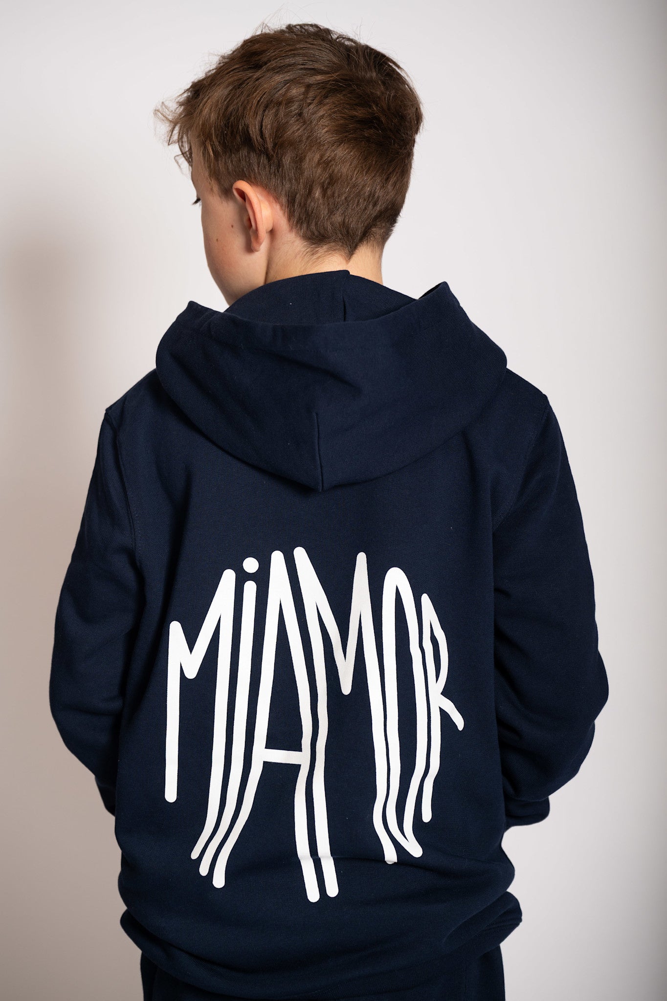 NEW - Mini Miamor supreme hoodie navy - white logo