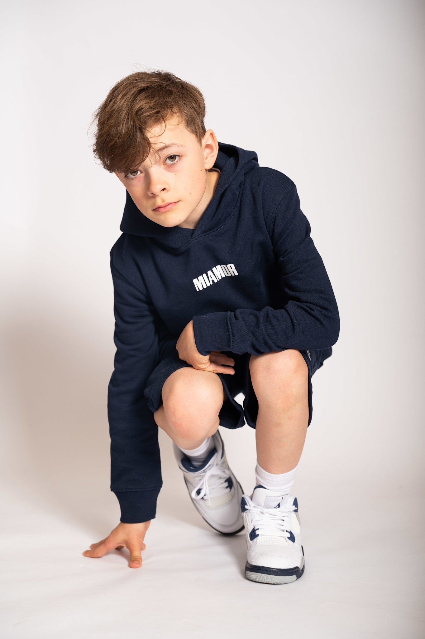 NEW - Mini Miamor supreme hoodie navy - white logo