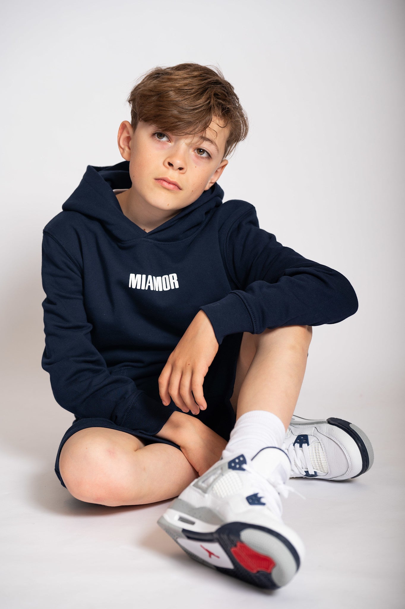 NEW - Mini Miamor supreme hoodie navy - white logo