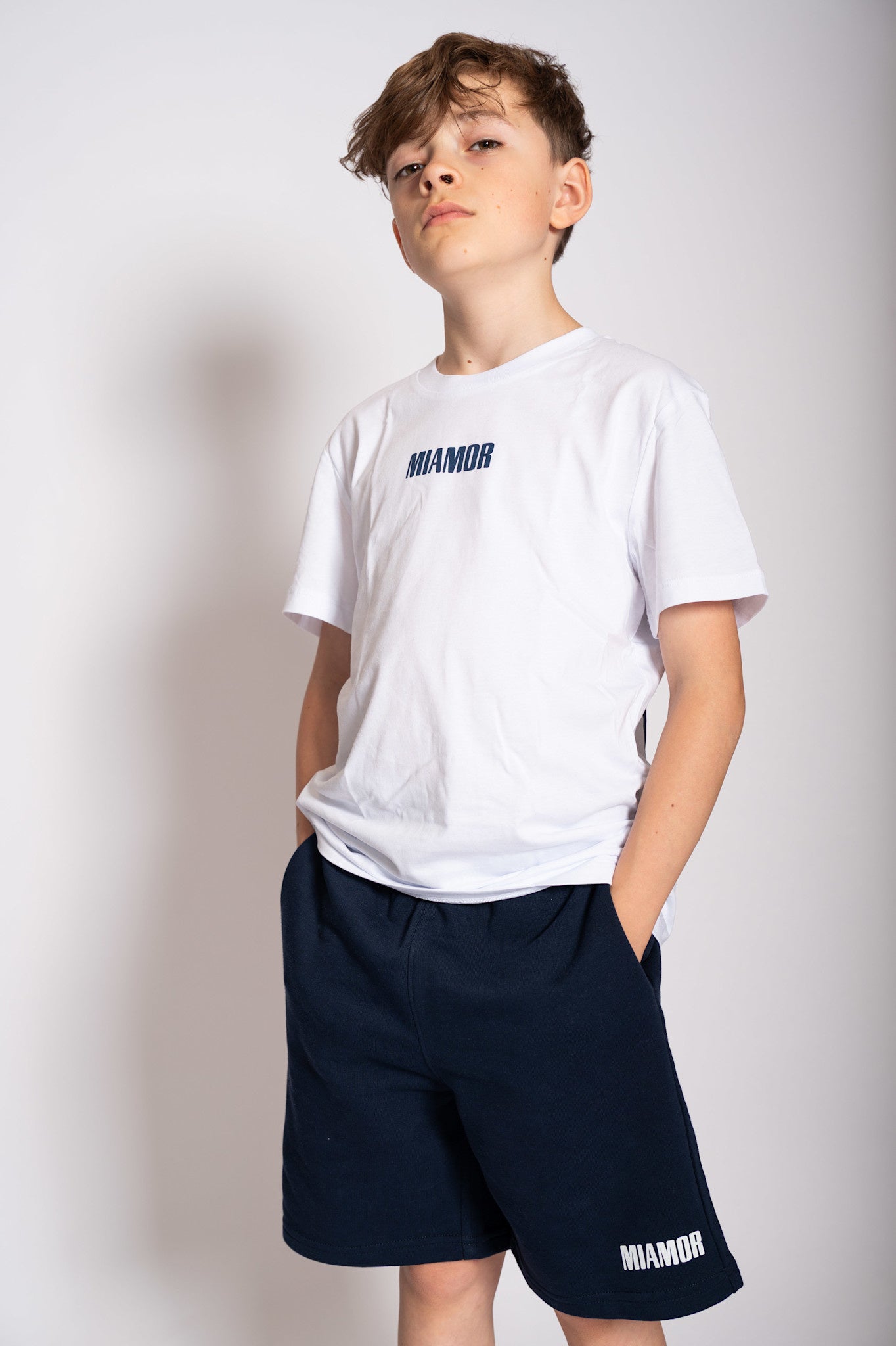 Mini Miamor tee white - navy