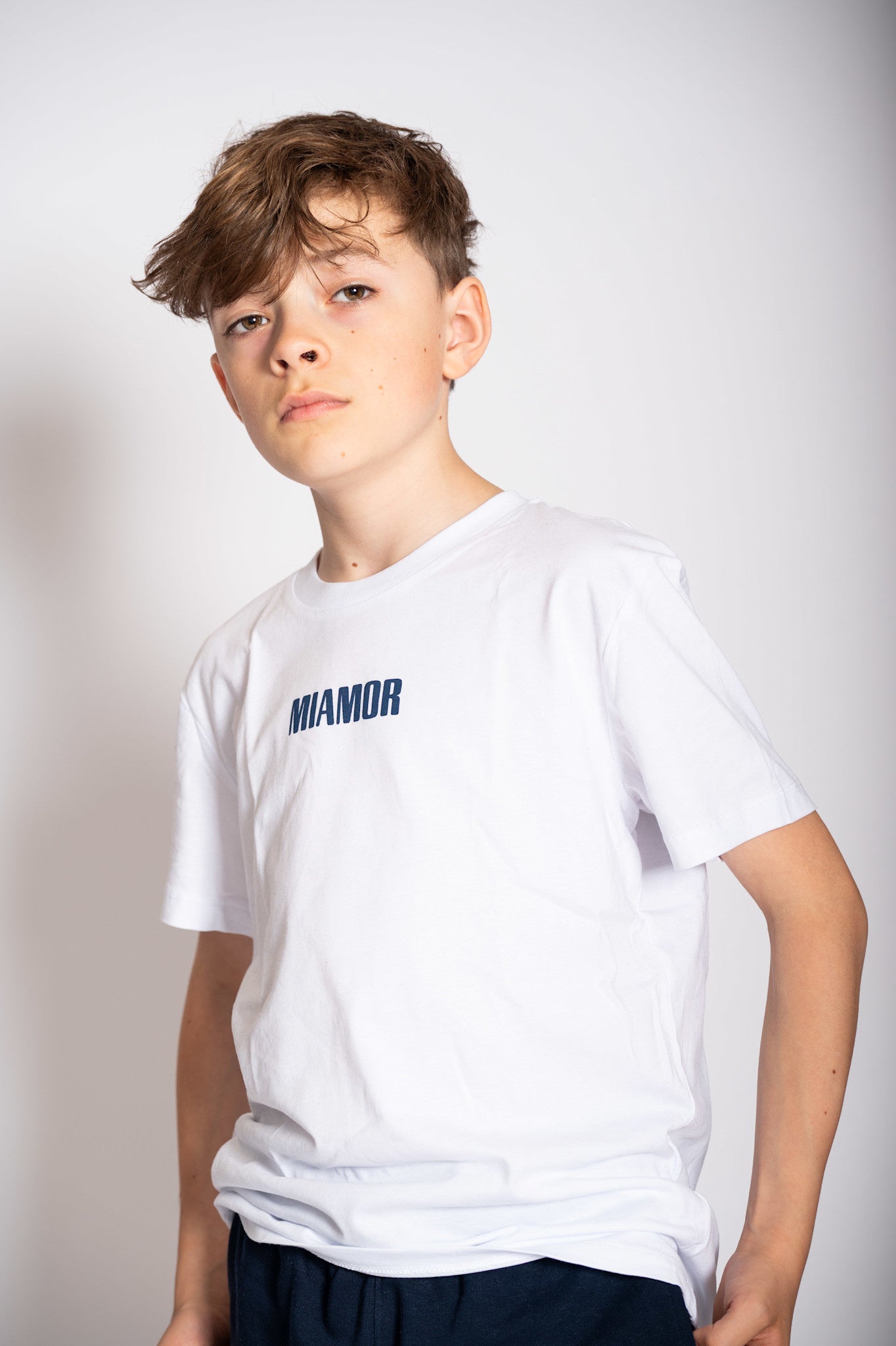 Mini Miamor tee white - navy