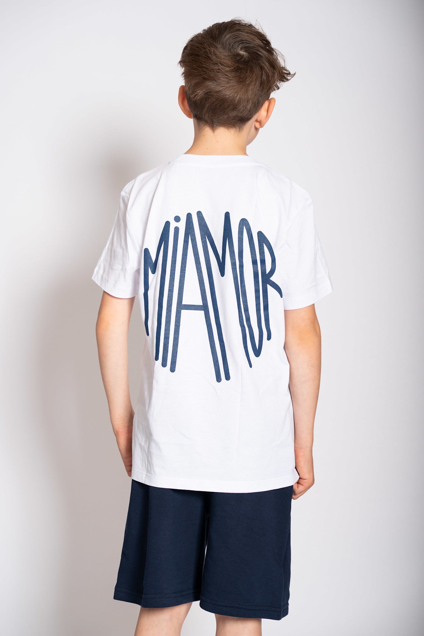 Mini Miamor tee white - navy