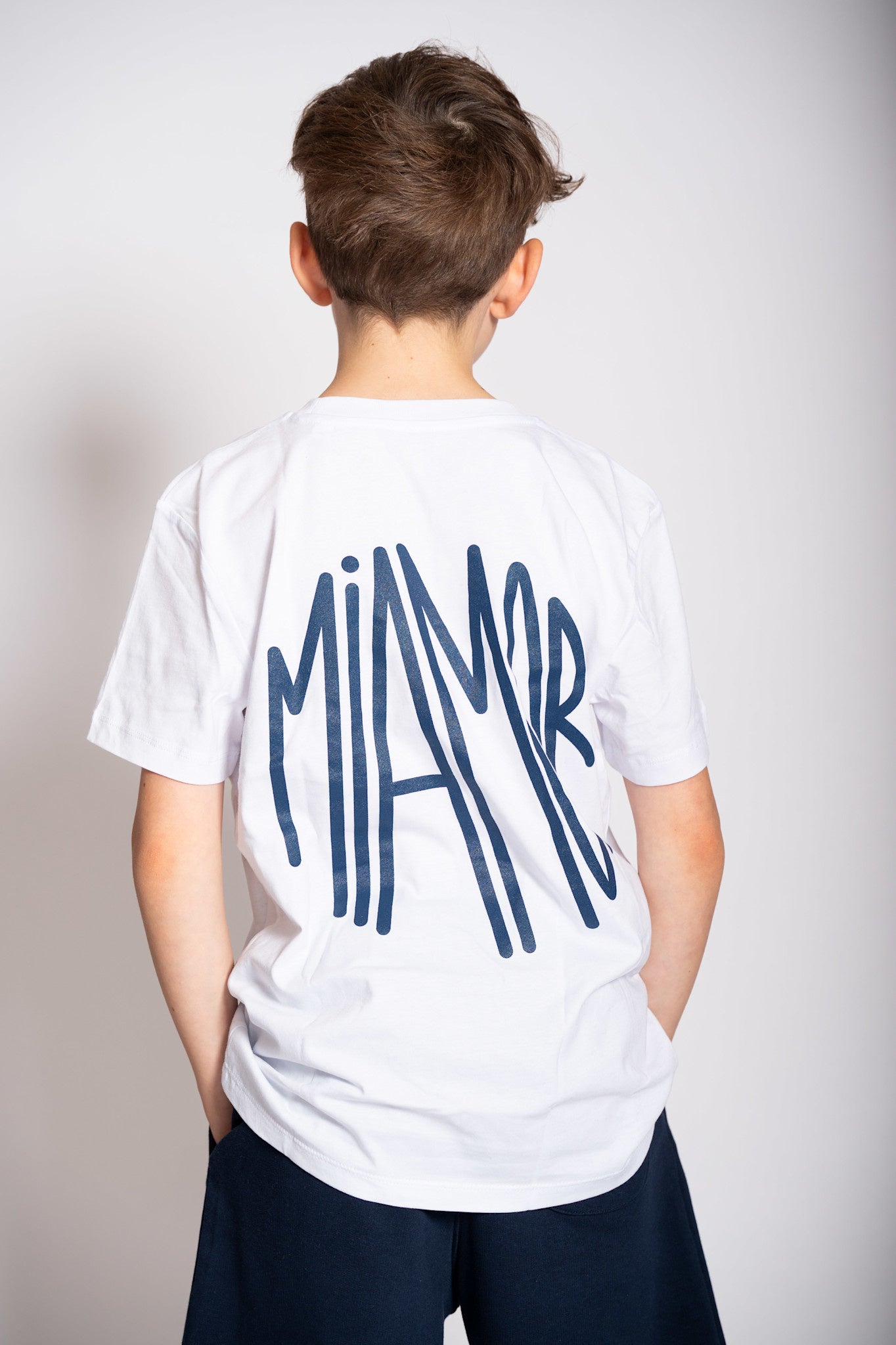 Mini Miamor tee white - navy