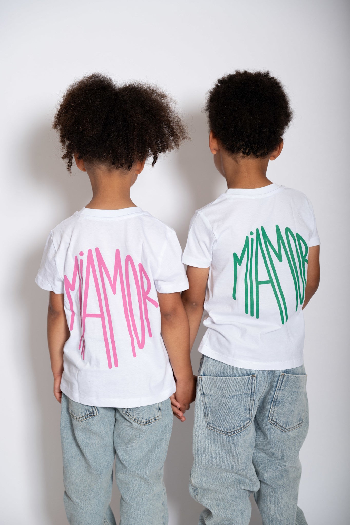 Mini Miamor tee white - pink
