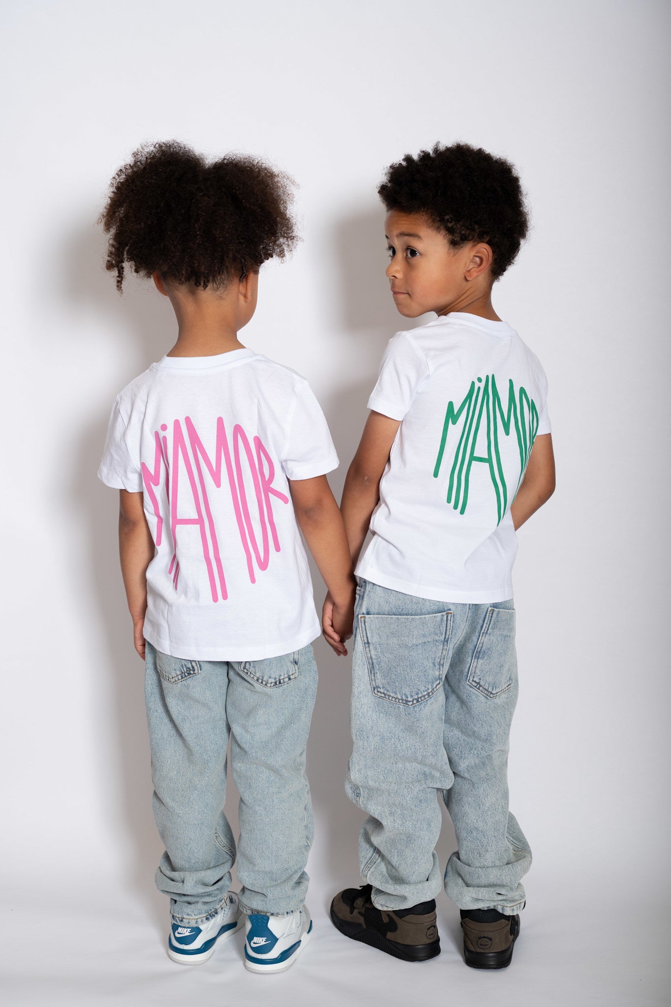 Mini Miamor tee white - pink