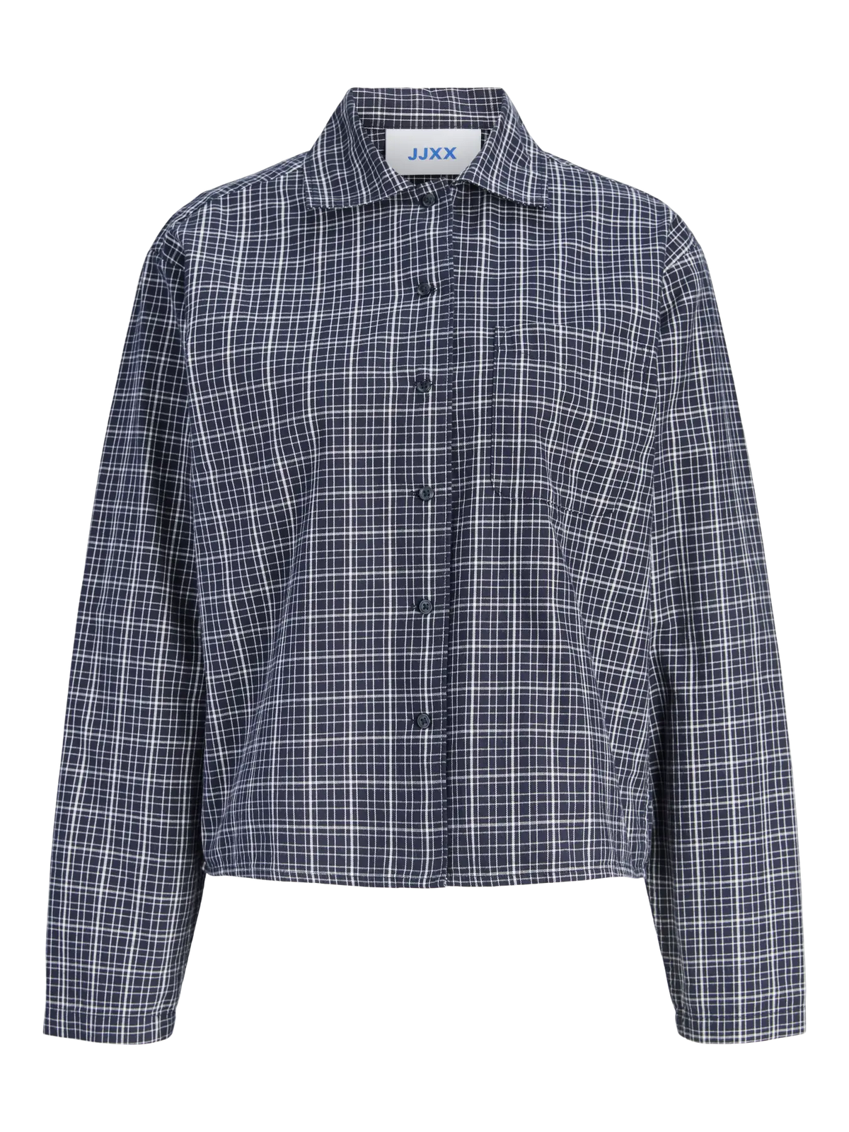JXASTA LS CLEAN CHECK SHIRT - NAVY