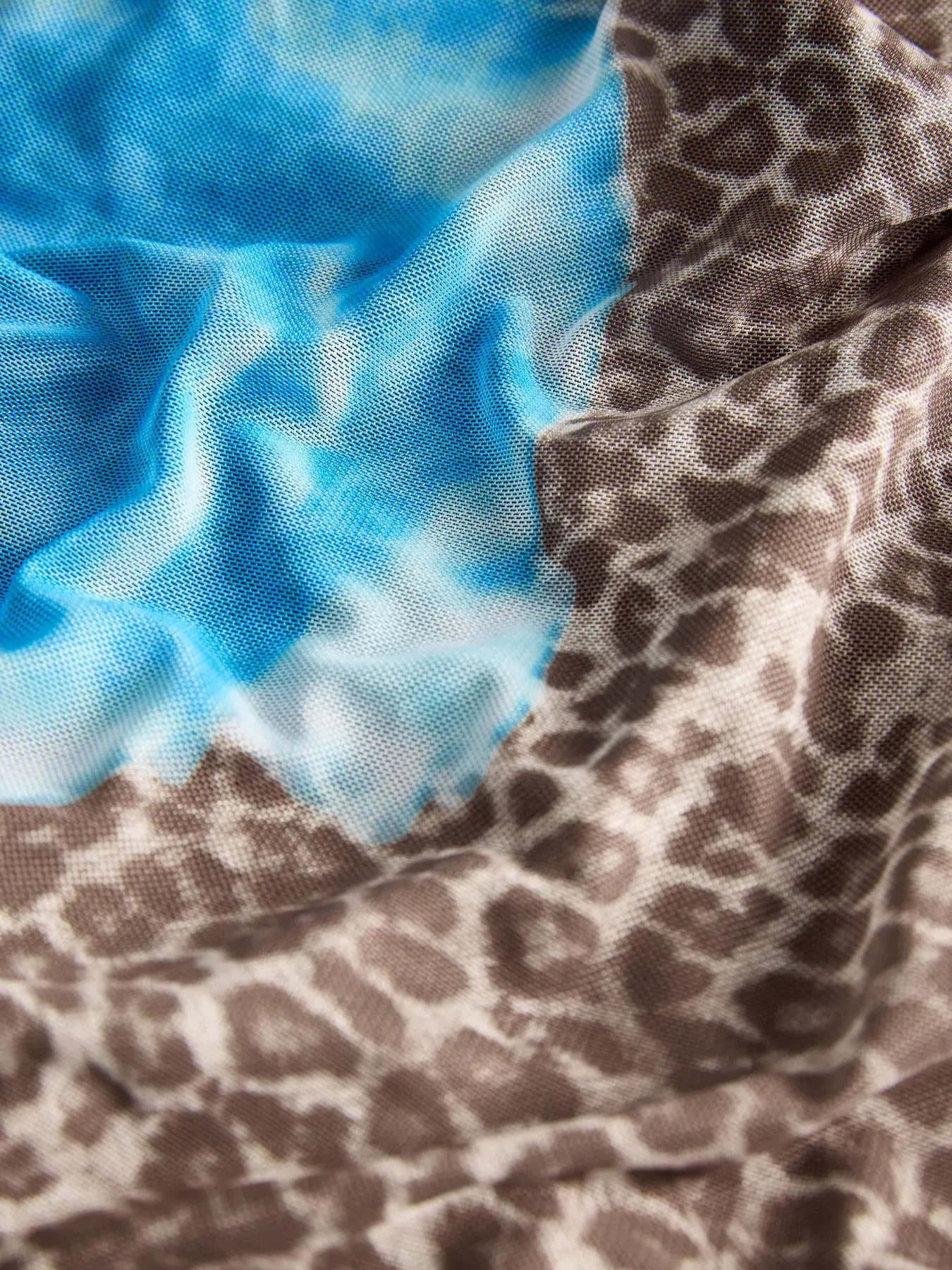 JXMINNA MELIA MESH LS TOP - PINE BARK LEO