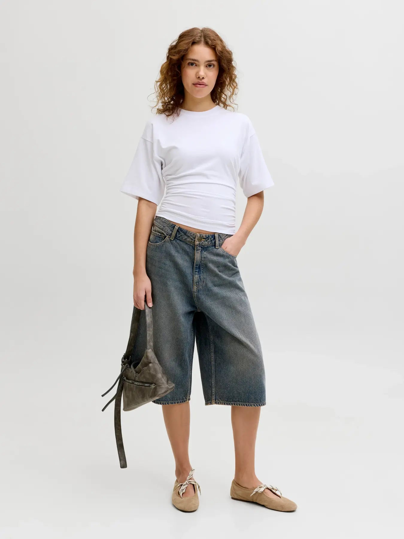 JXKYOTO BAGGY  SHORTS DENIM - DARK BLUE DENIM