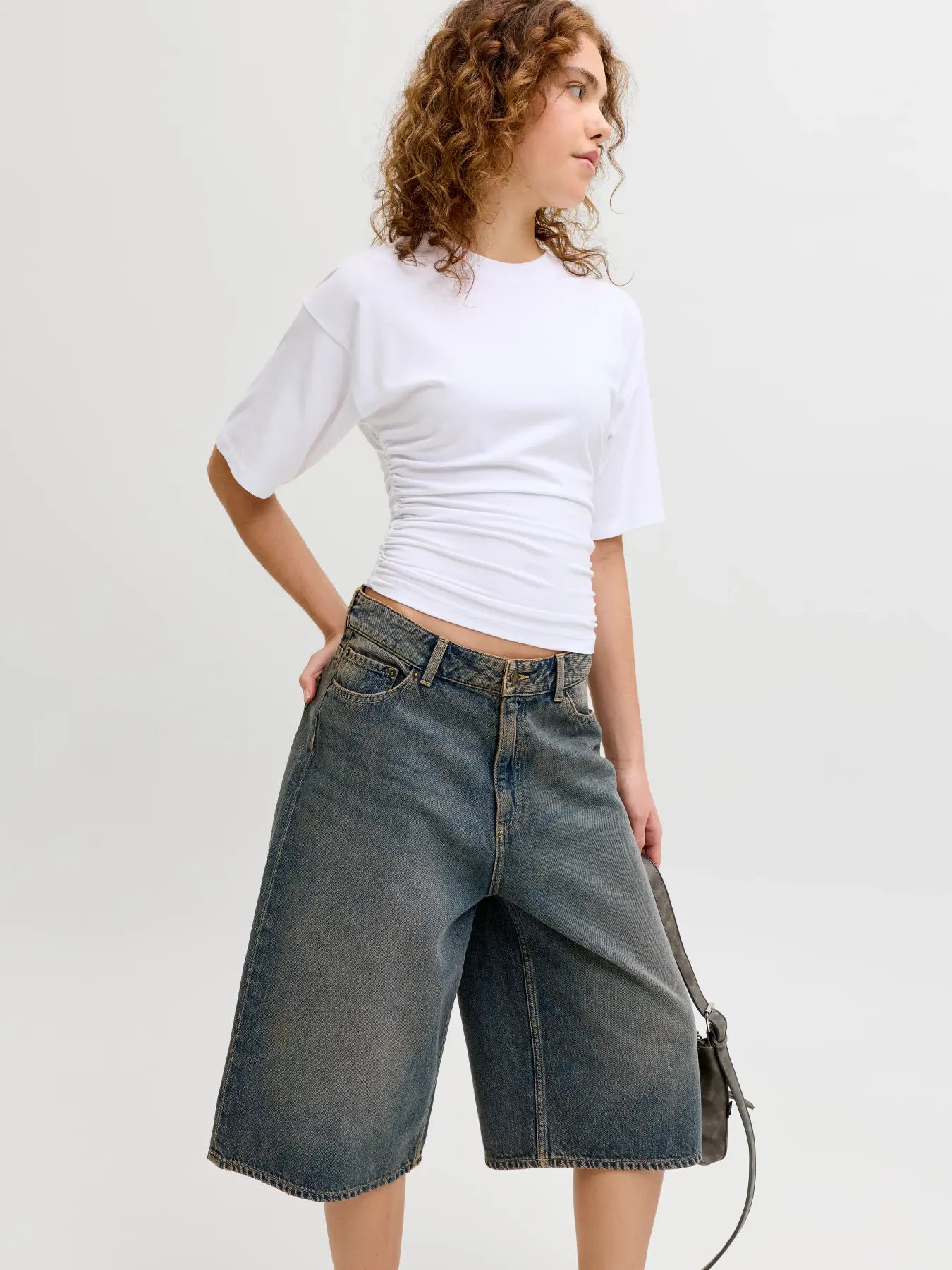 JXKYOTO BAGGY  SHORTS DENIM - DARK BLUE DENIM