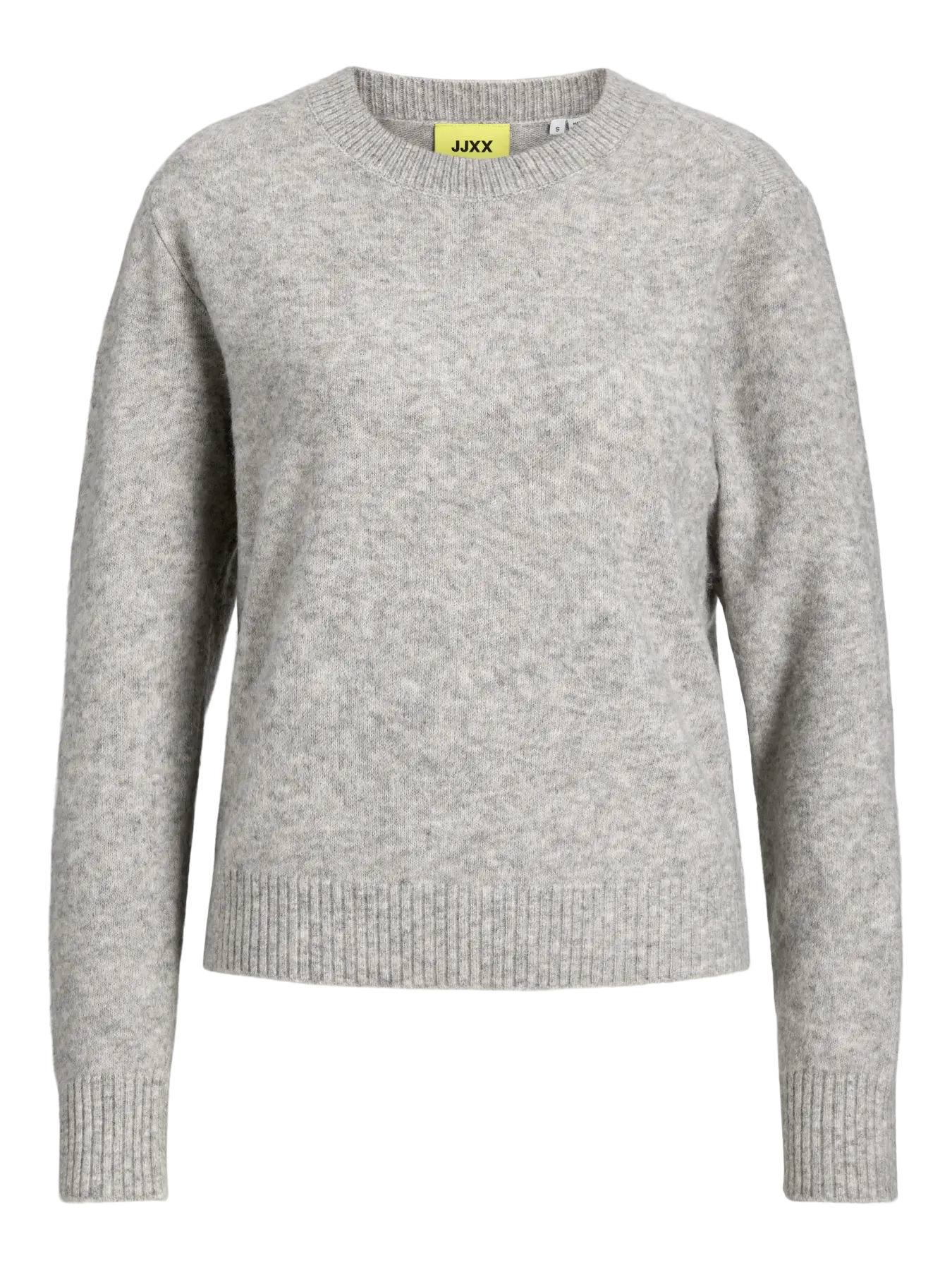 JXELBA CREW NECK KNIT SN - LIGHT GREY MELANGE