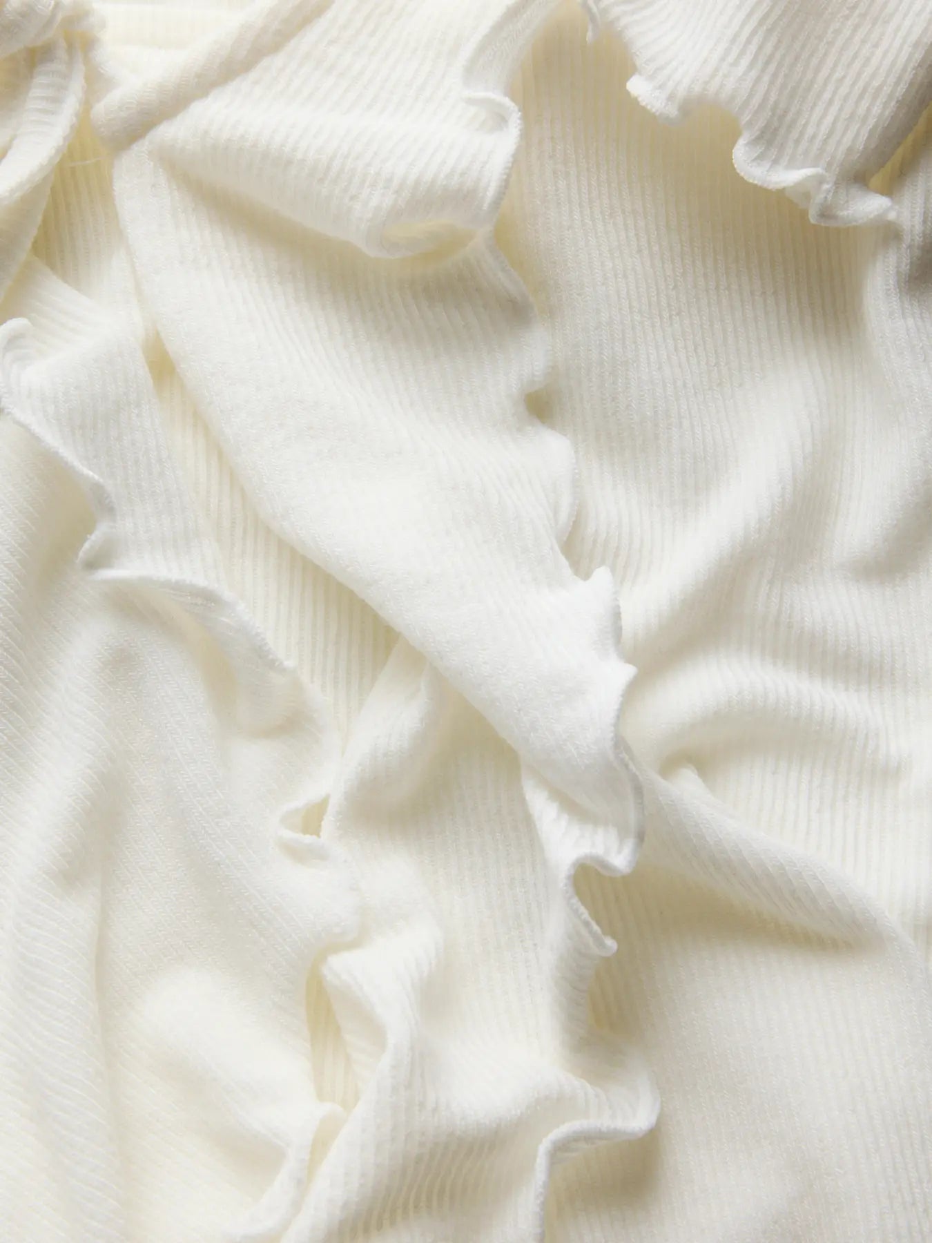 JXUMA RIB BOW TOP - CLOUD DANCER