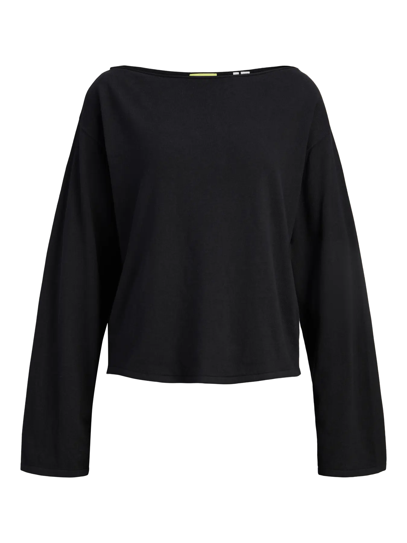 JXJENNA BOAT NECK KNIT - BLACK