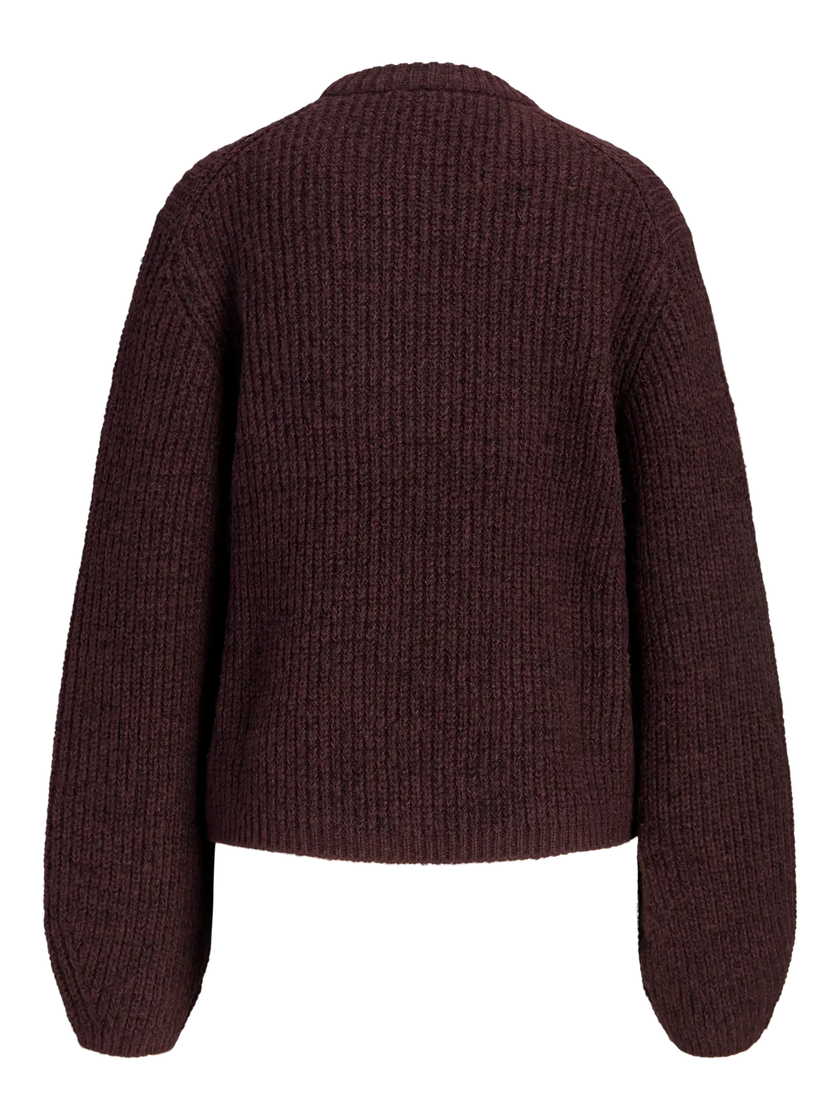 JXGLORIA GLOBAL CREW NECK KNIT - BURGUNDY