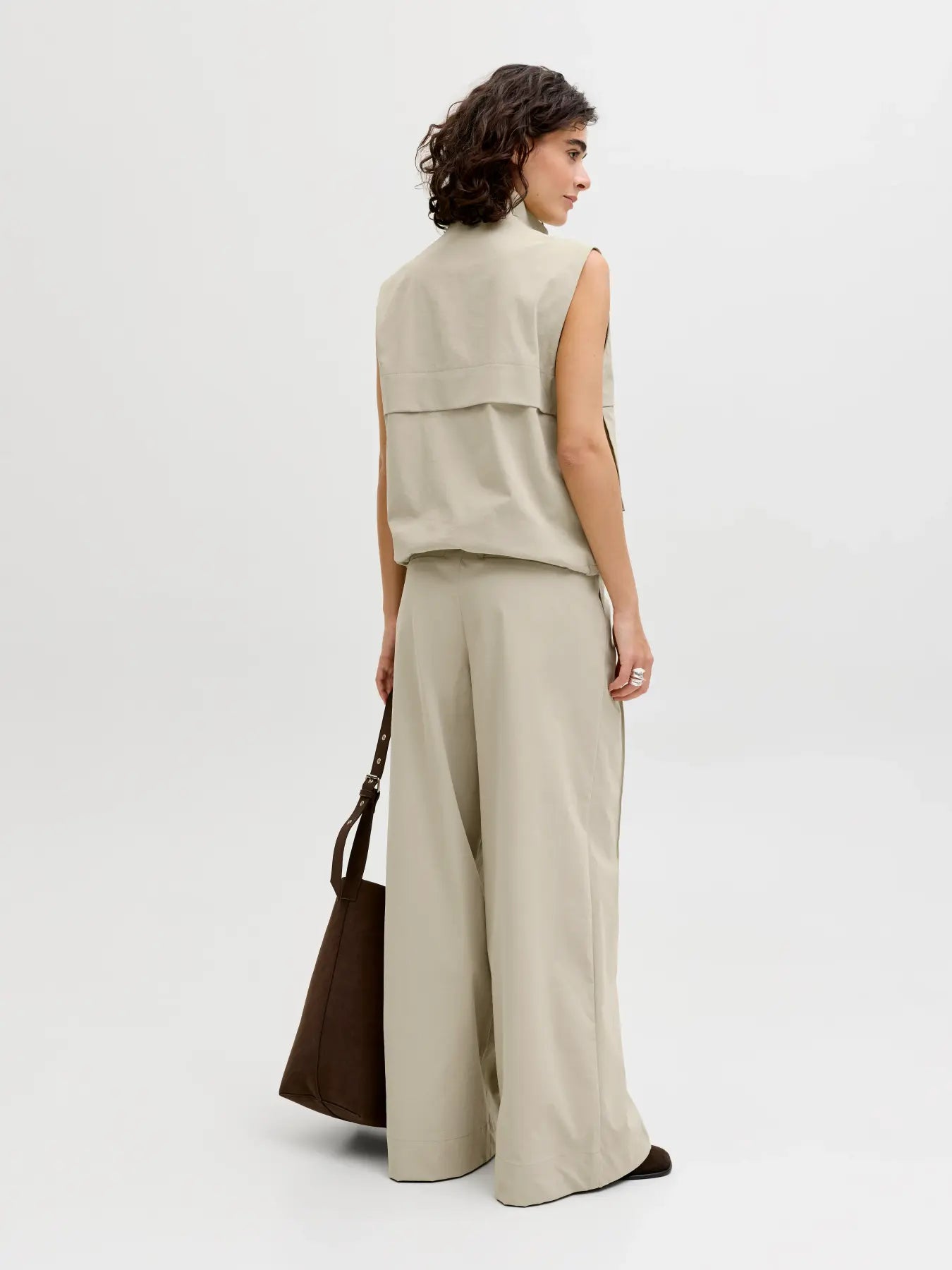JXADA OLIVE WIDE PANTS - SPRAY GREEN