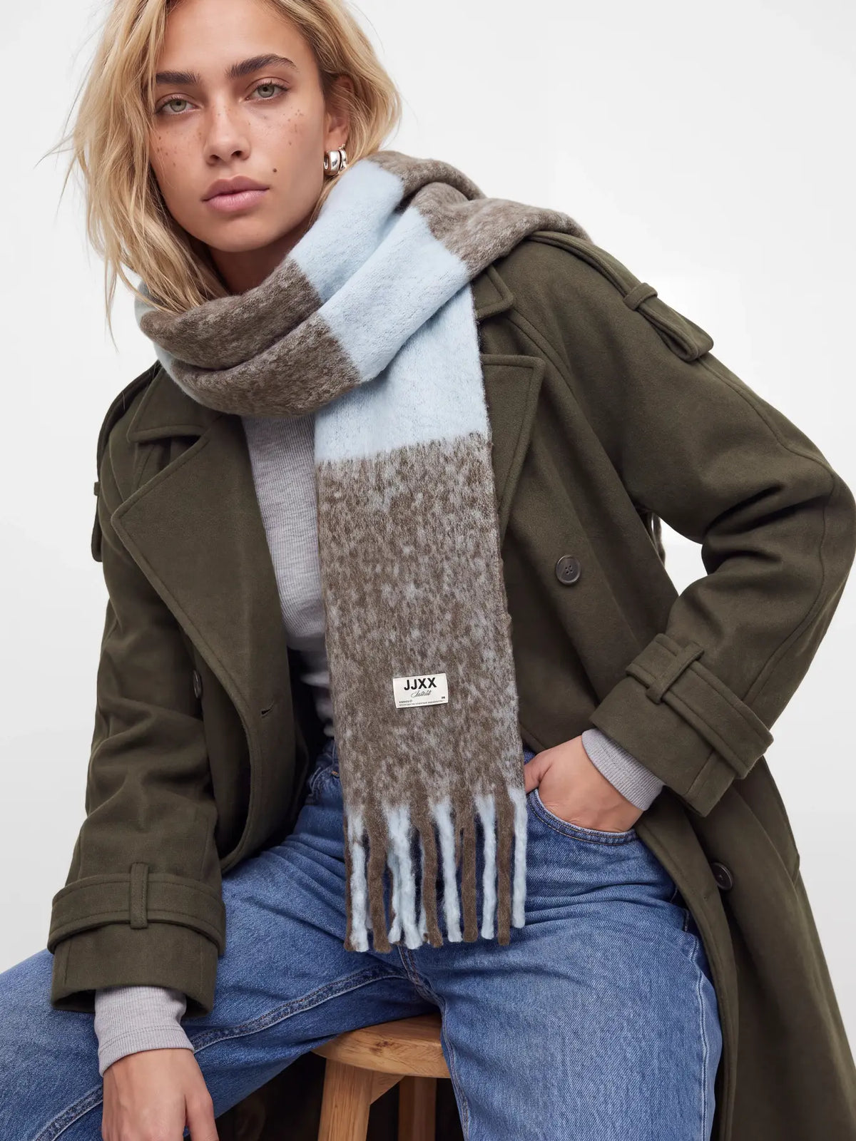 JXLESLIE SCARF ACC SN - BRACKEN W. SKYWAY