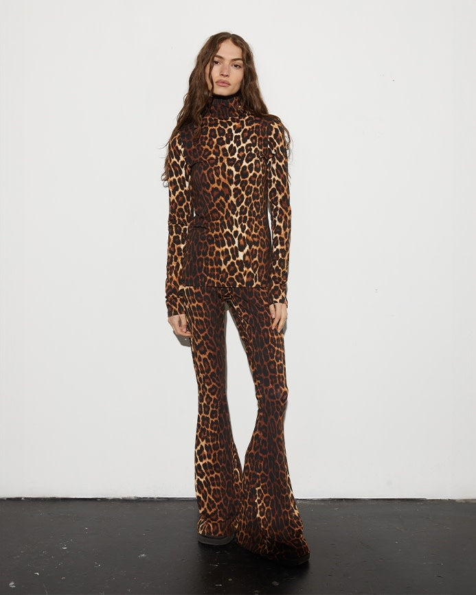 Leggings évasés Sabrina - Marron