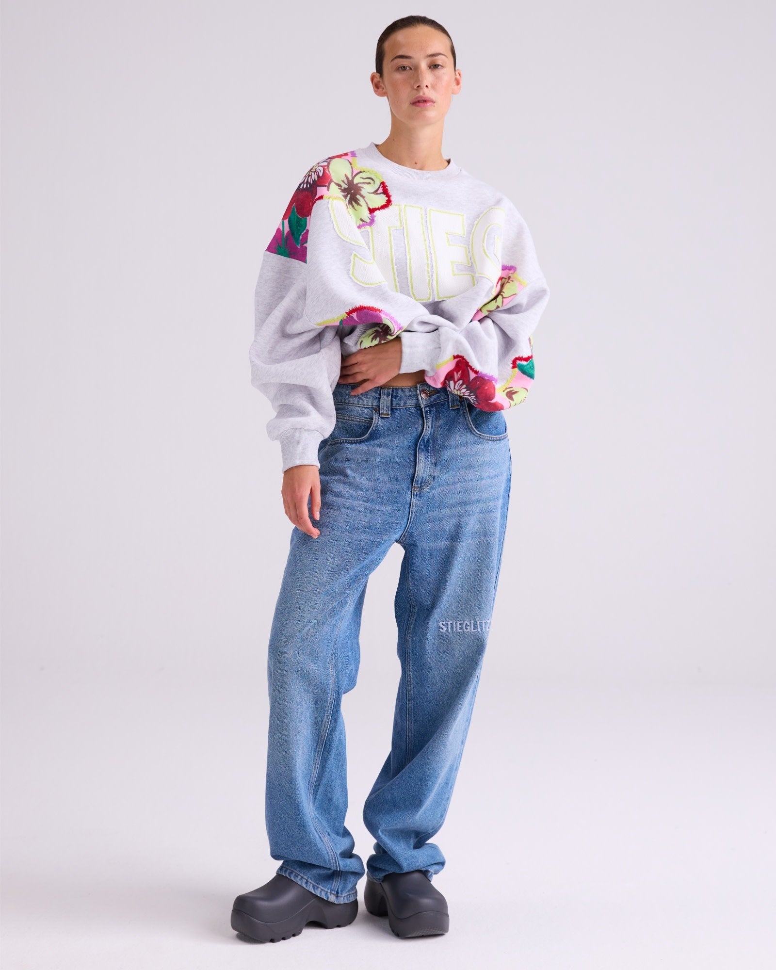 Gitana trui - Melange grijs