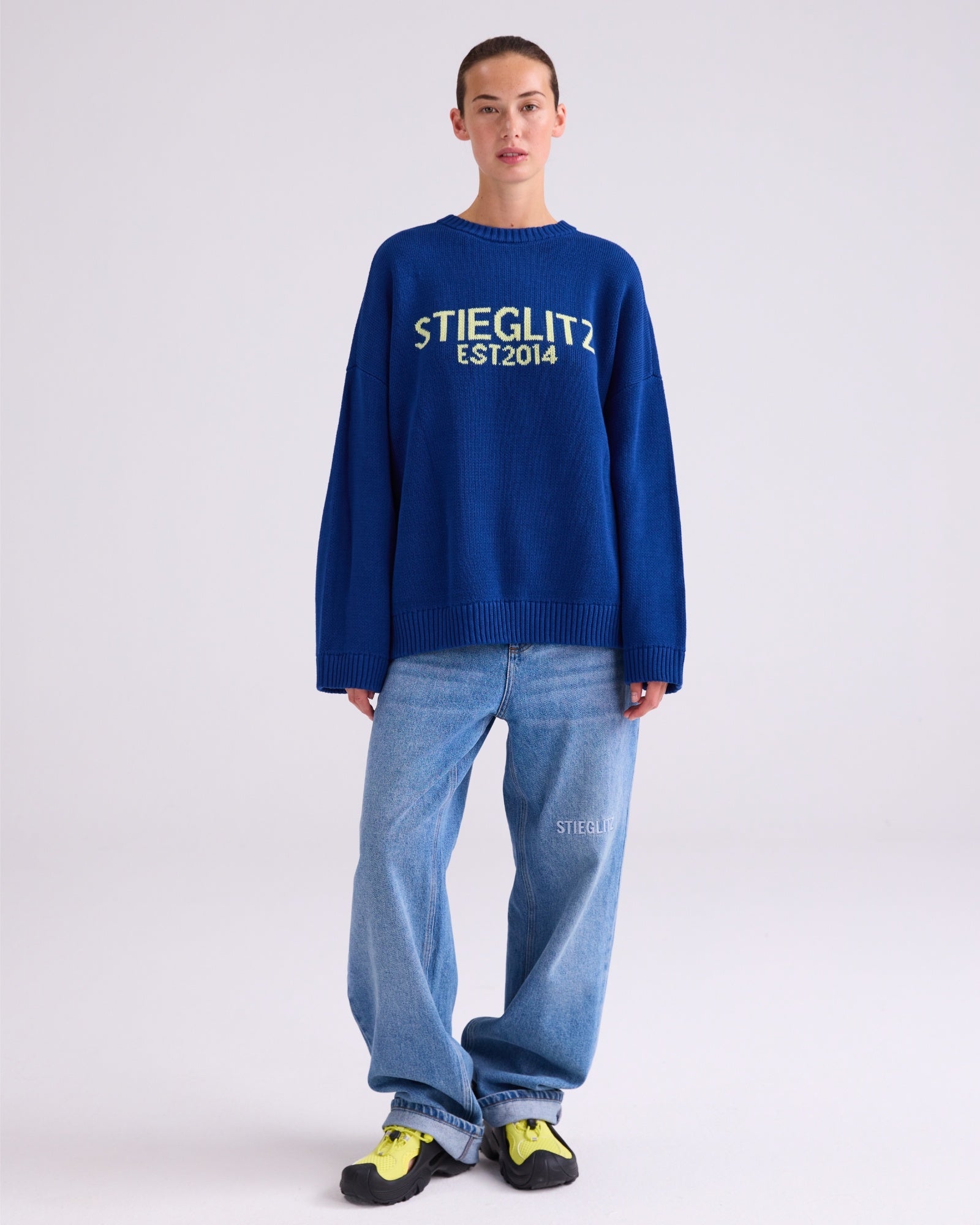 Anita gebreide trui - Blauw