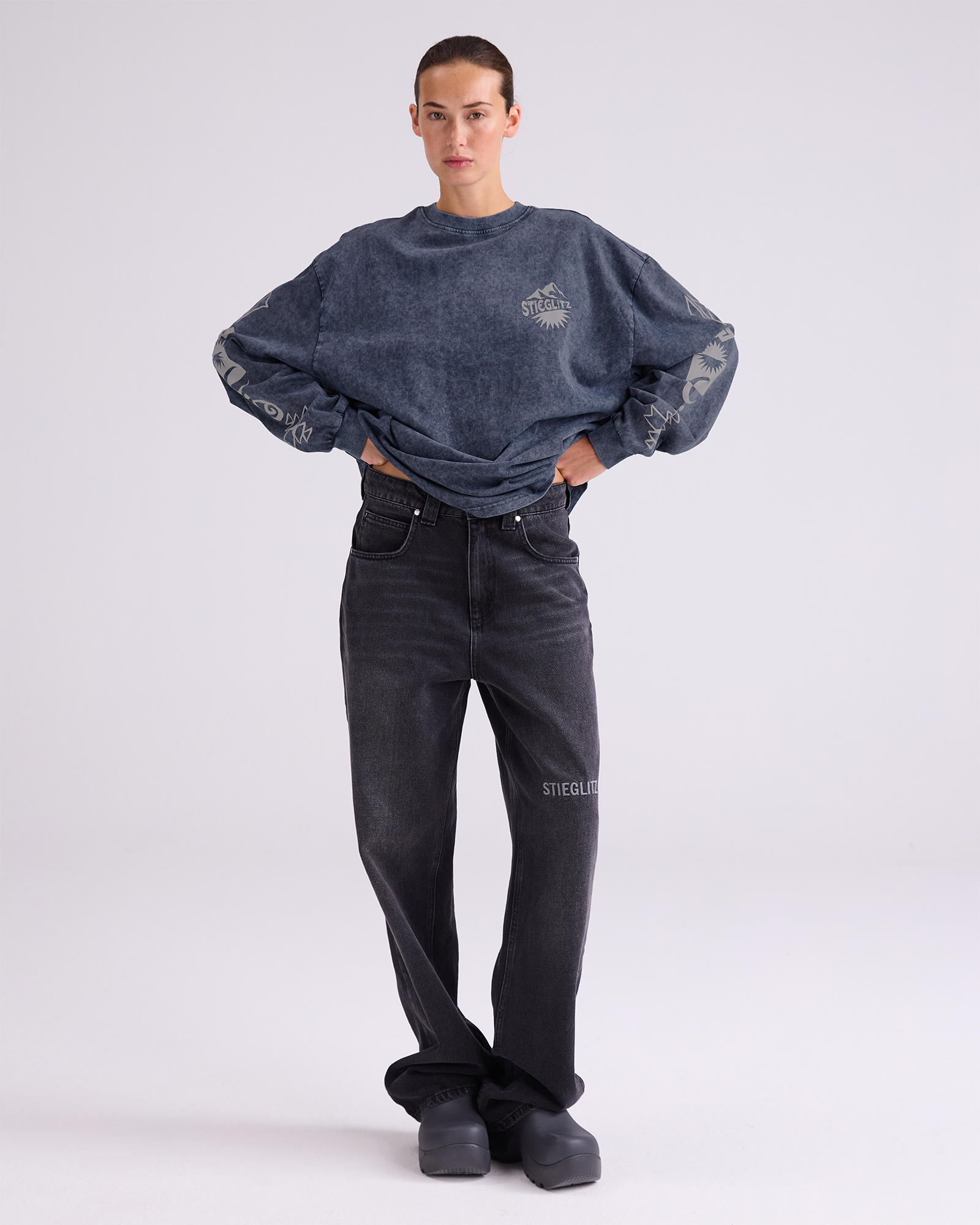 Benjamin skate longsleeve - Zwart