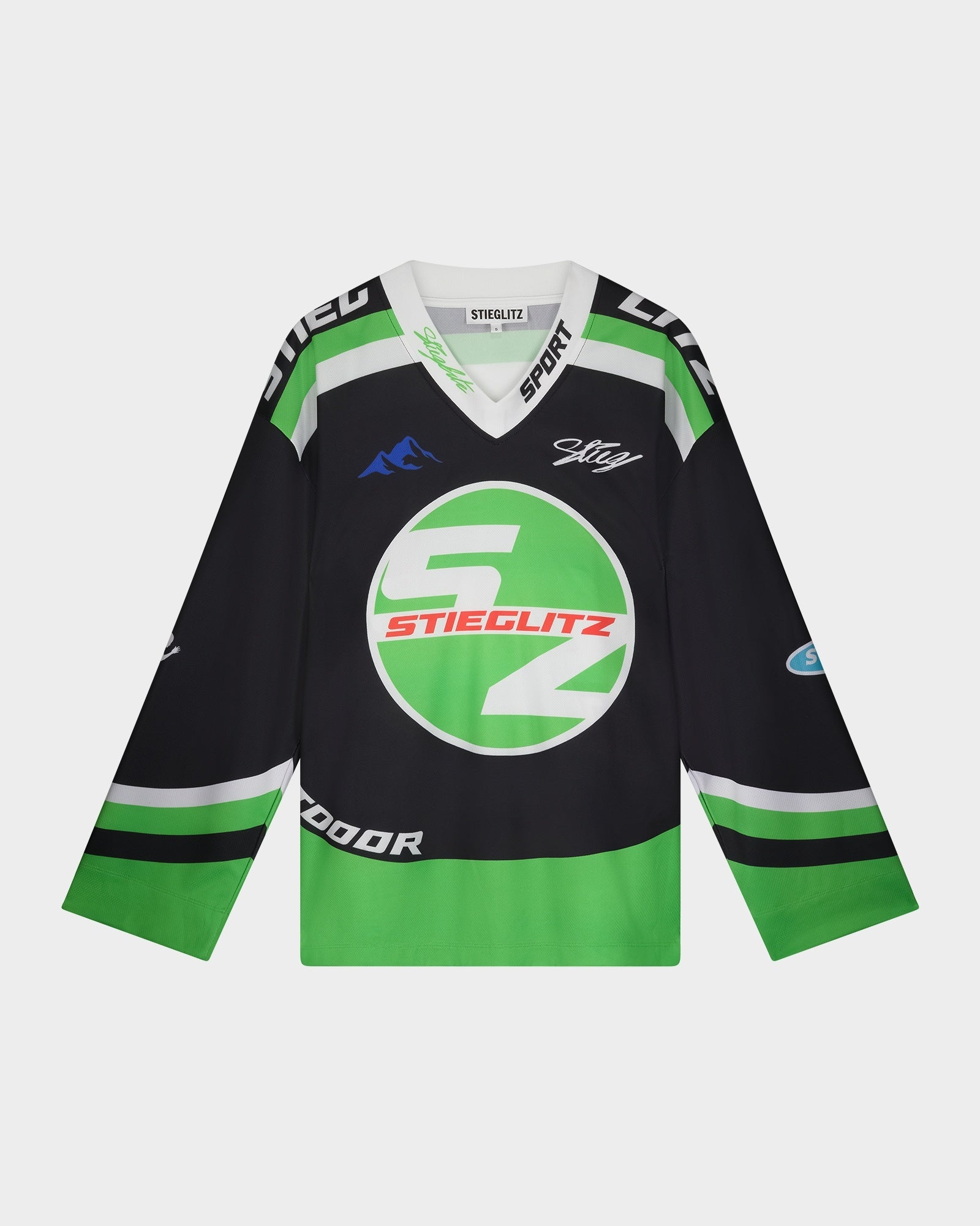 Alando wijde skate longsleeve - Zwart