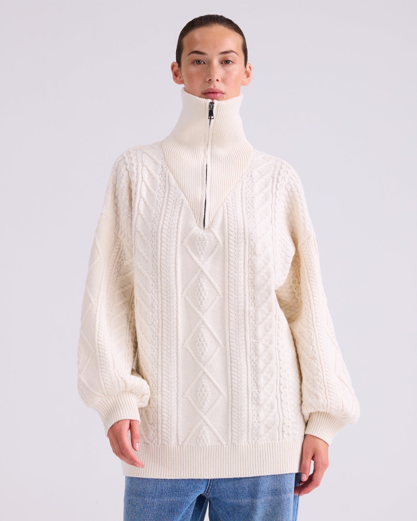 Larena trui - gebroken wit