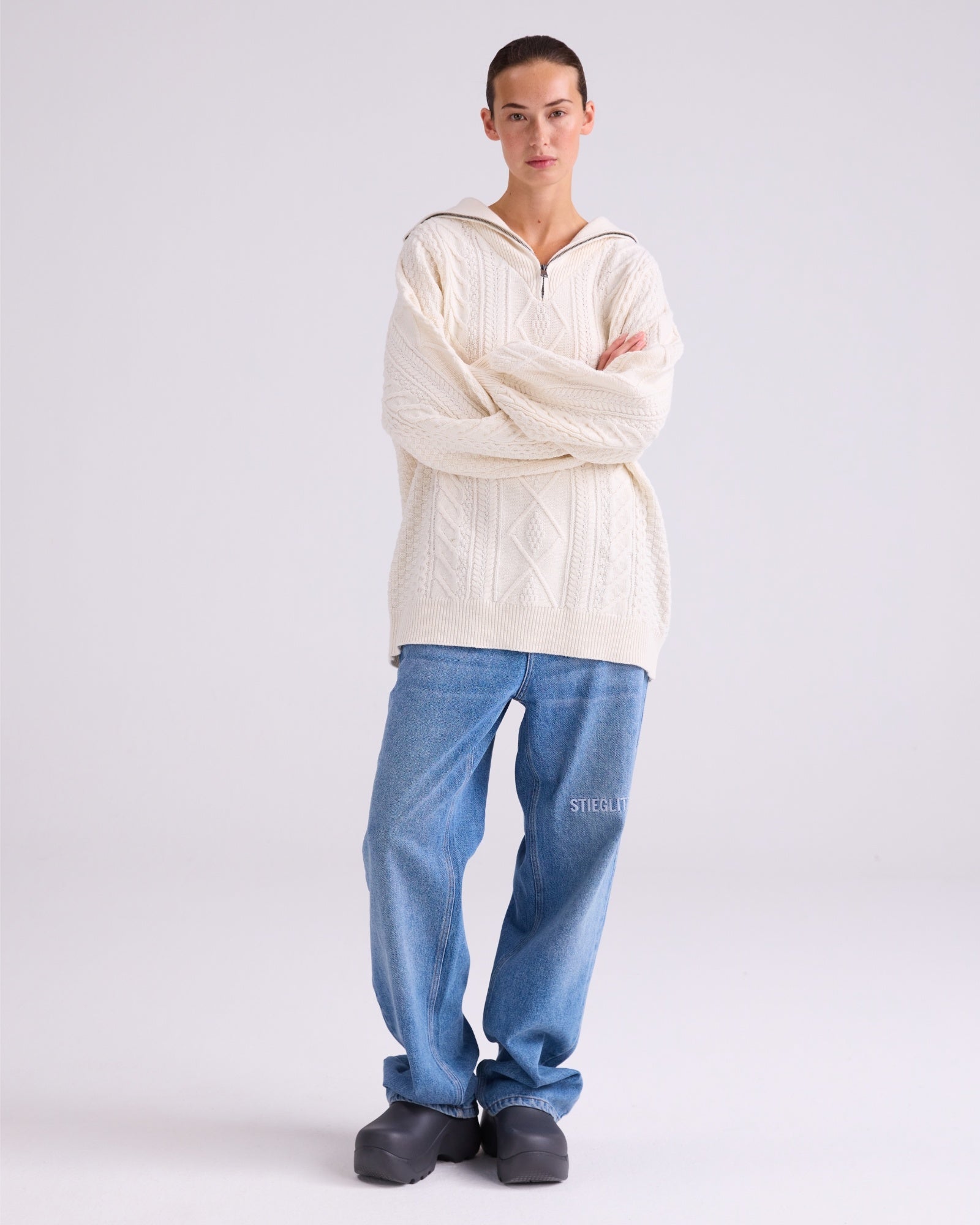 Larena trui - gebroken wit