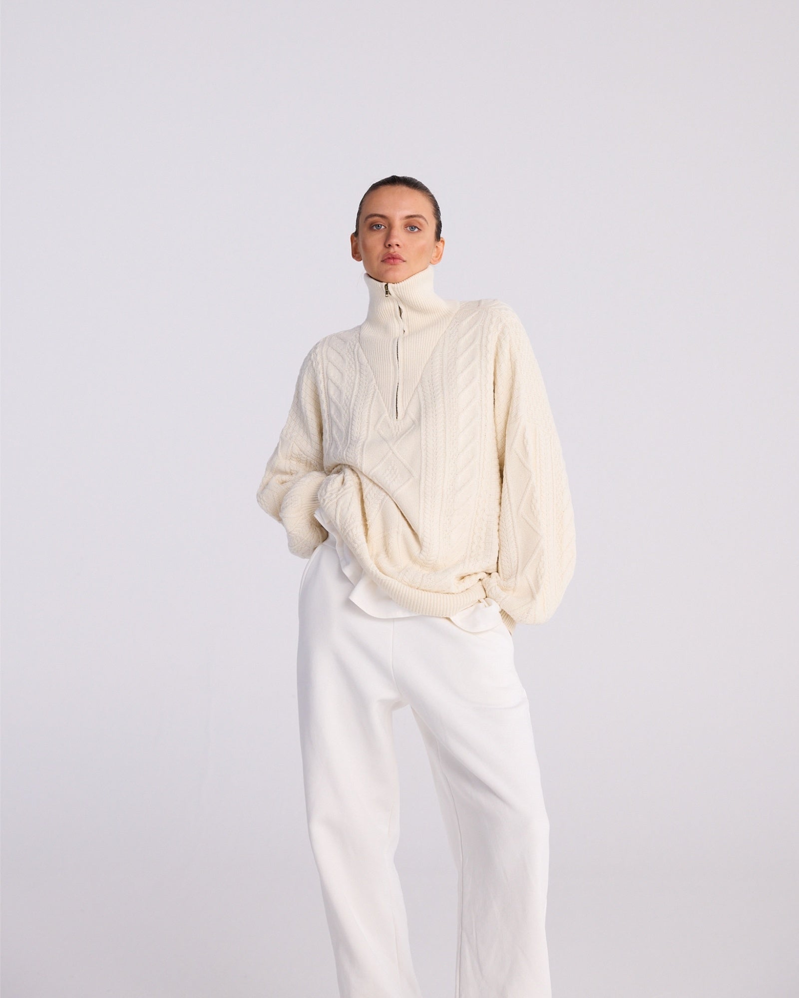 Larena trui - gebroken wit